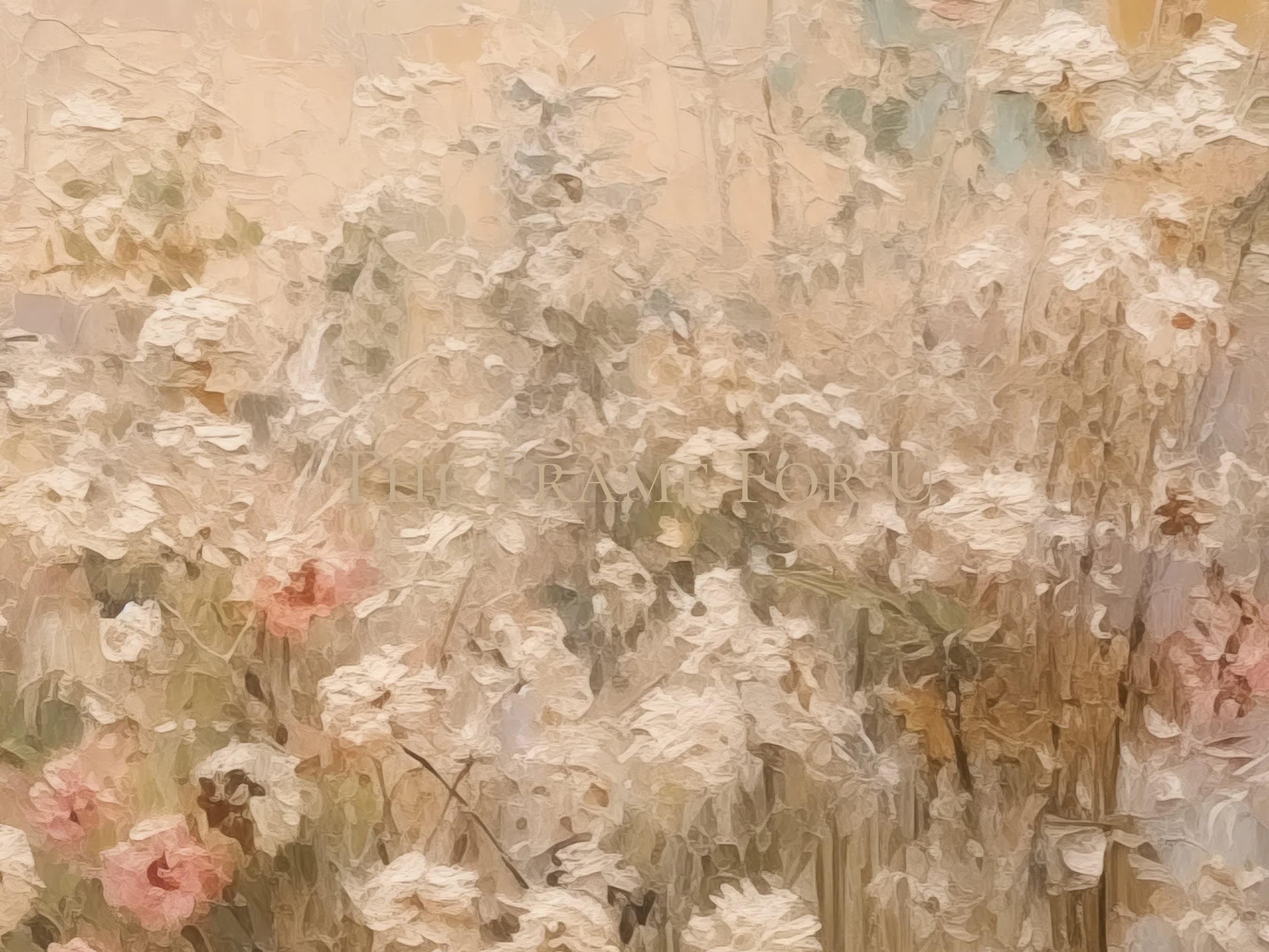 Summer Abstract Flowers Frame TV Art, Vintage Style Wildflowers Painting, Tv Screensaver, Digital Download | TV0255 - image 3