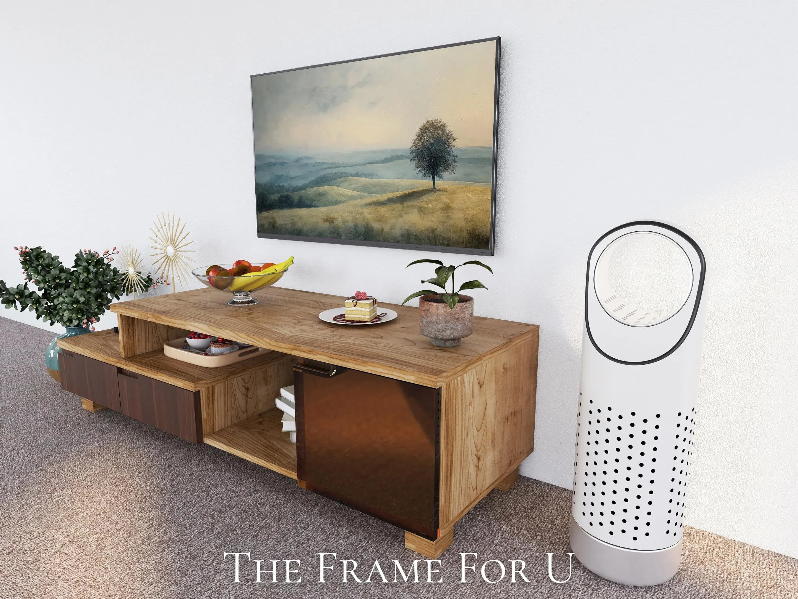 Green Landscape Frame TV Art, Tranquil Summer View (Digital Download) TV0262 - image 5