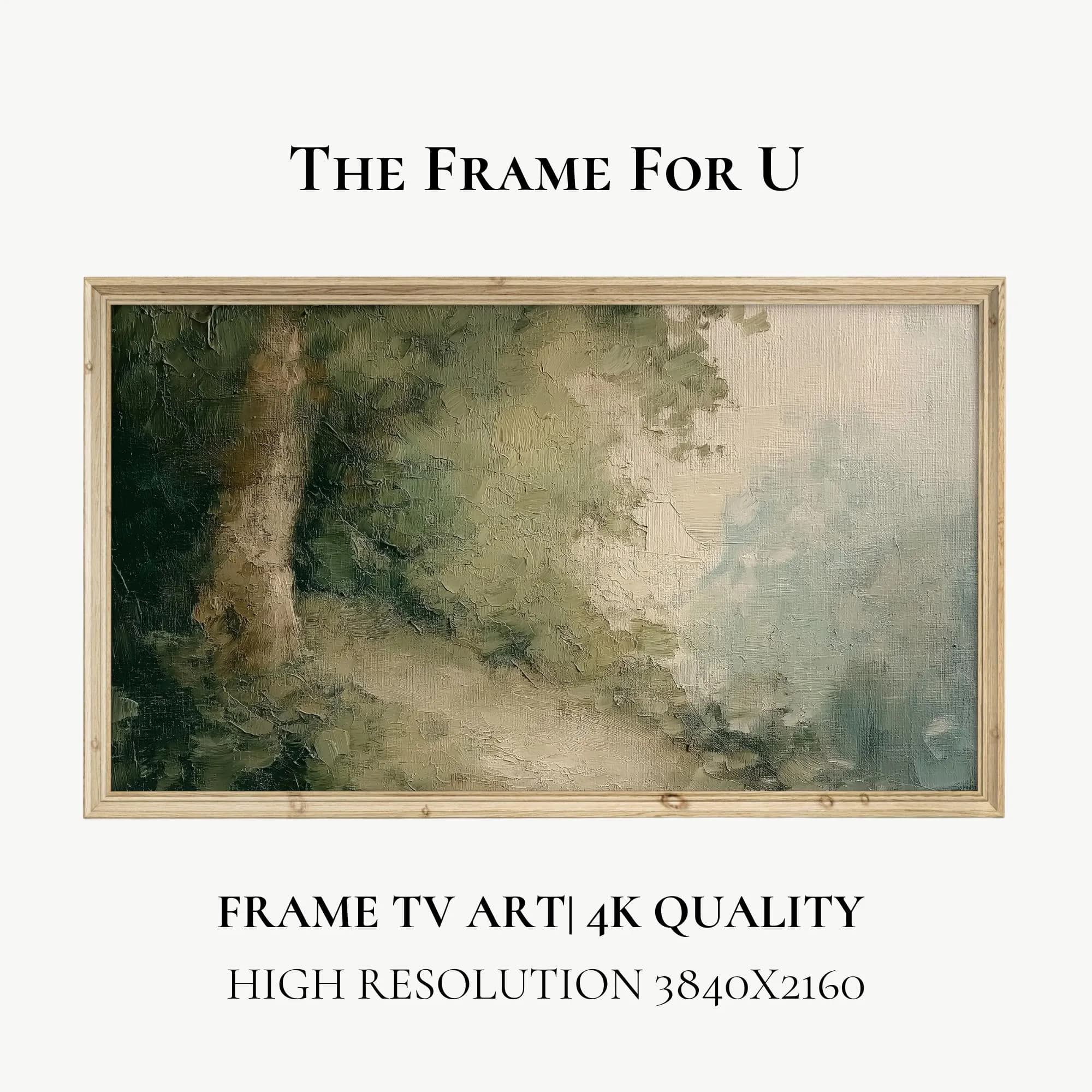 Samsung Frame TV Art, Serene Summer Landscape Art for Television Display, Digital Download | TV0286