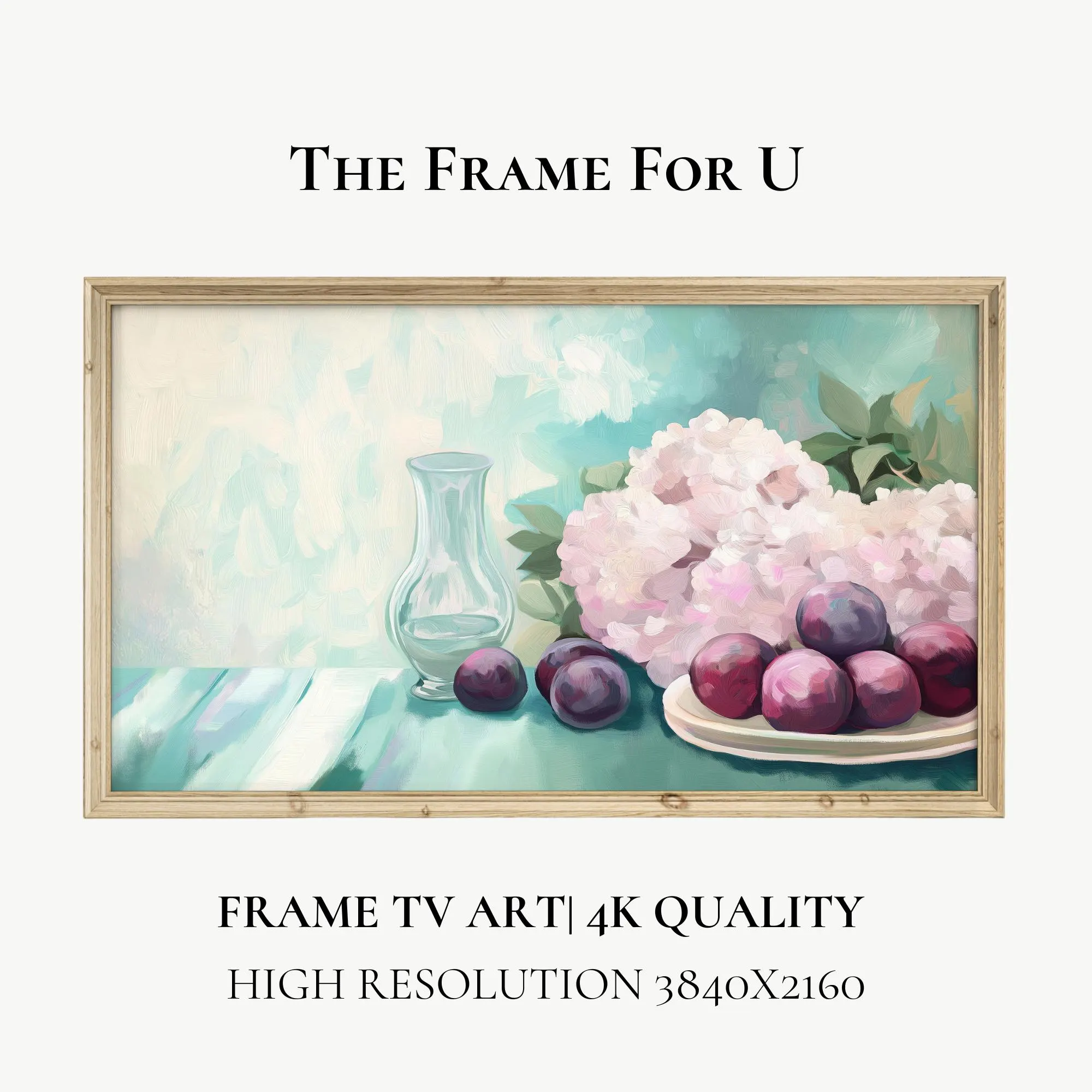 Plum Floral Still Life Art for Samsung Frame TV (Digital Download) TV0265