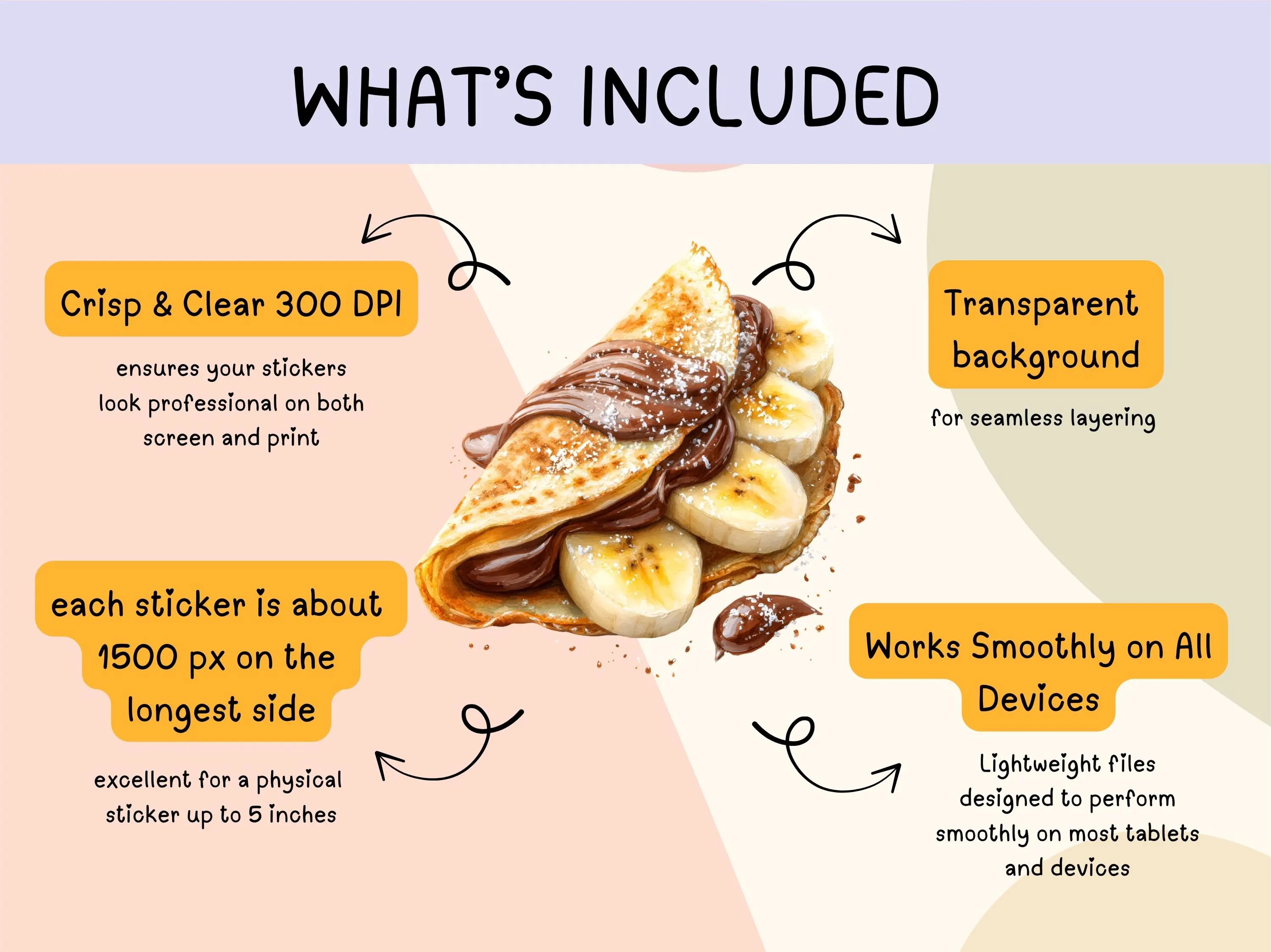 Sweet Dessert Digital Stickers | Food Planner Stickers for GoodNotes, OneNote & Notability | Cake Donut Ice Cream PNGs iPad - image 5