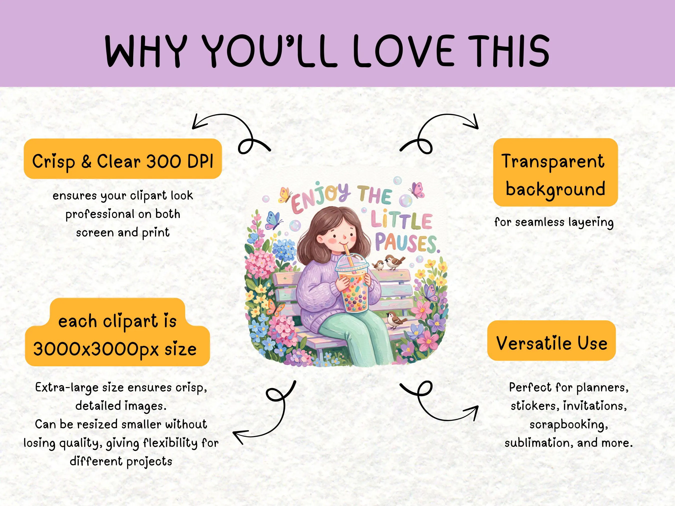Colorful Inspirational Women Quote Clipart, Whimsical Motivational Girl PNG, Positive Affirmation Graphic, Feminine Wisdom Sublimation PNG - image 3
