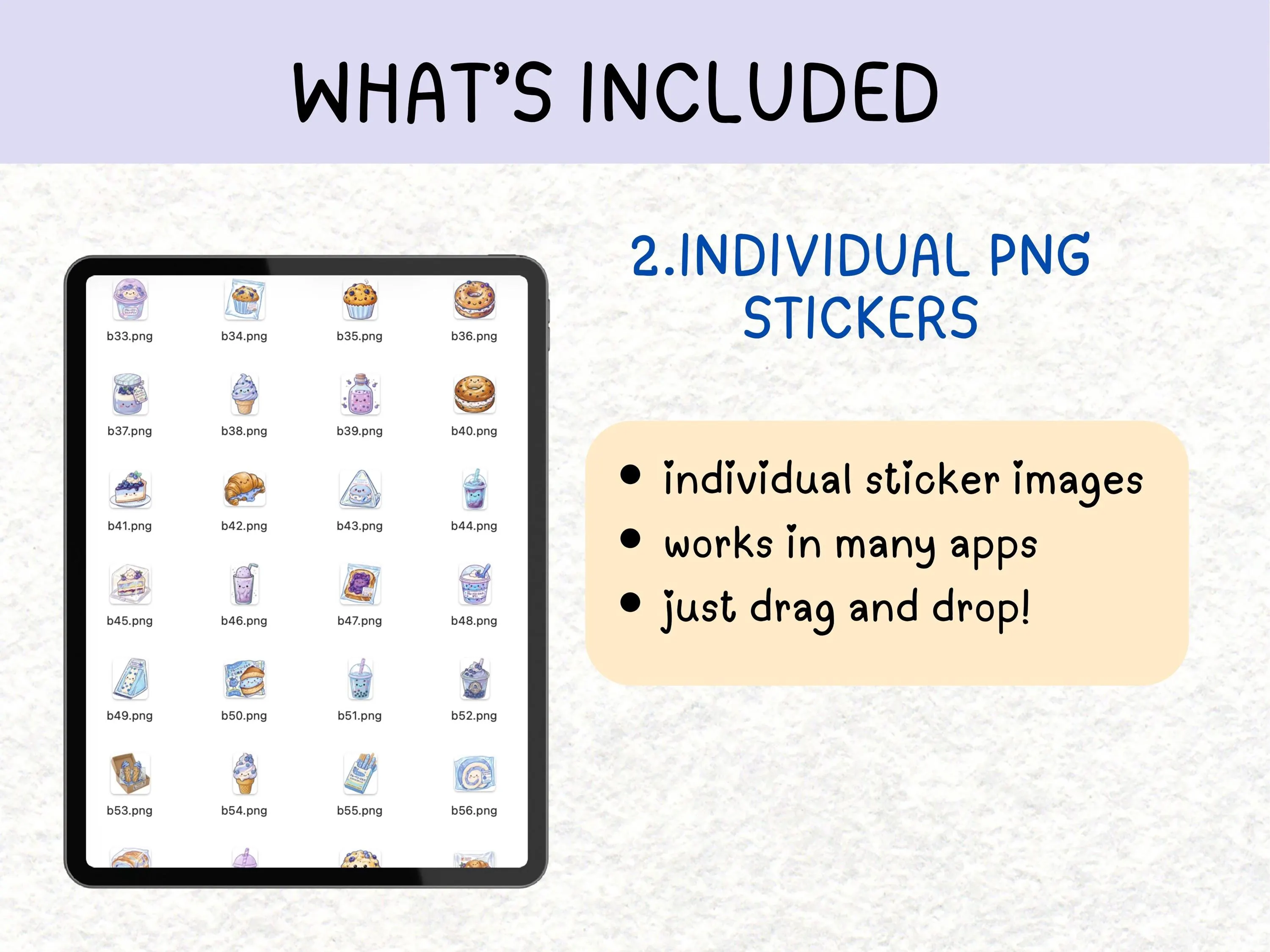 kawaii blueberry toast digital sticker
cute blueberry milk drink sticker png
blueberry pancake planner sticker set
kawaii blueberry cake slice sticker
blueberry jam jar digital sticker png
cute blueberry donut planner sticker
blueberry ice cream kawaii sticker
blueberry croissant digital sticker