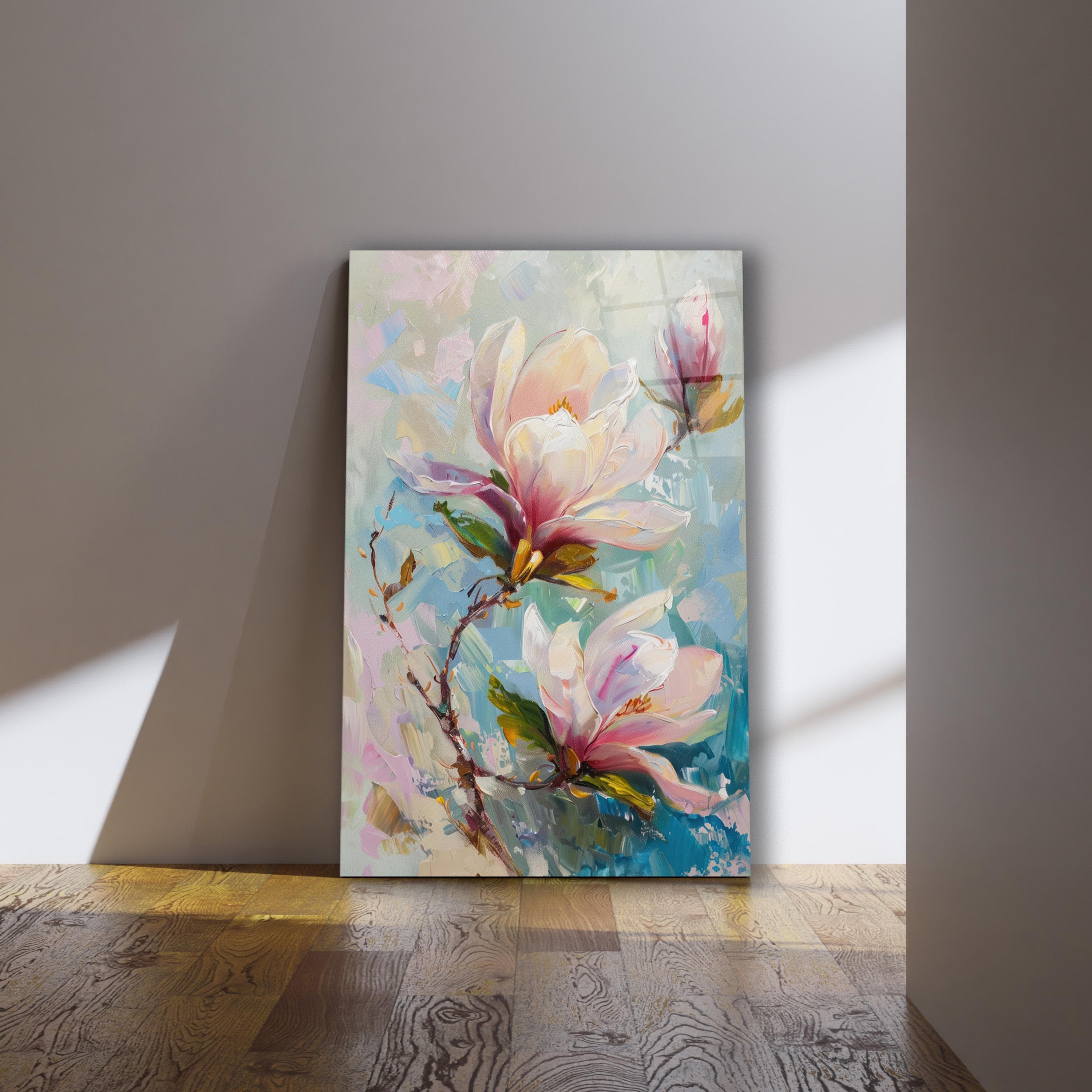 Magnolia Painting Glass Wall Art, Elegant Flowers Tempered Glass Decor, Floral Glass Print, Living Room Art, Mother's Day Gift, Wall Hanging, Stunning Magnolia Flowers Glass Painting, Elegant Tempered Glass Floral Wall Decor, Beautiful and Vibrant Floral Glass Print for Living Room or Bedroom, Perfect Mother's Day Gift, Timeless and Sophisticated Floral Wall Hanging, Nature-Inspired Art for Modern Interiors, Elegant Glass Artwork to Add a Touch of Freshness to Your Space, Gift for Flower Lovers
