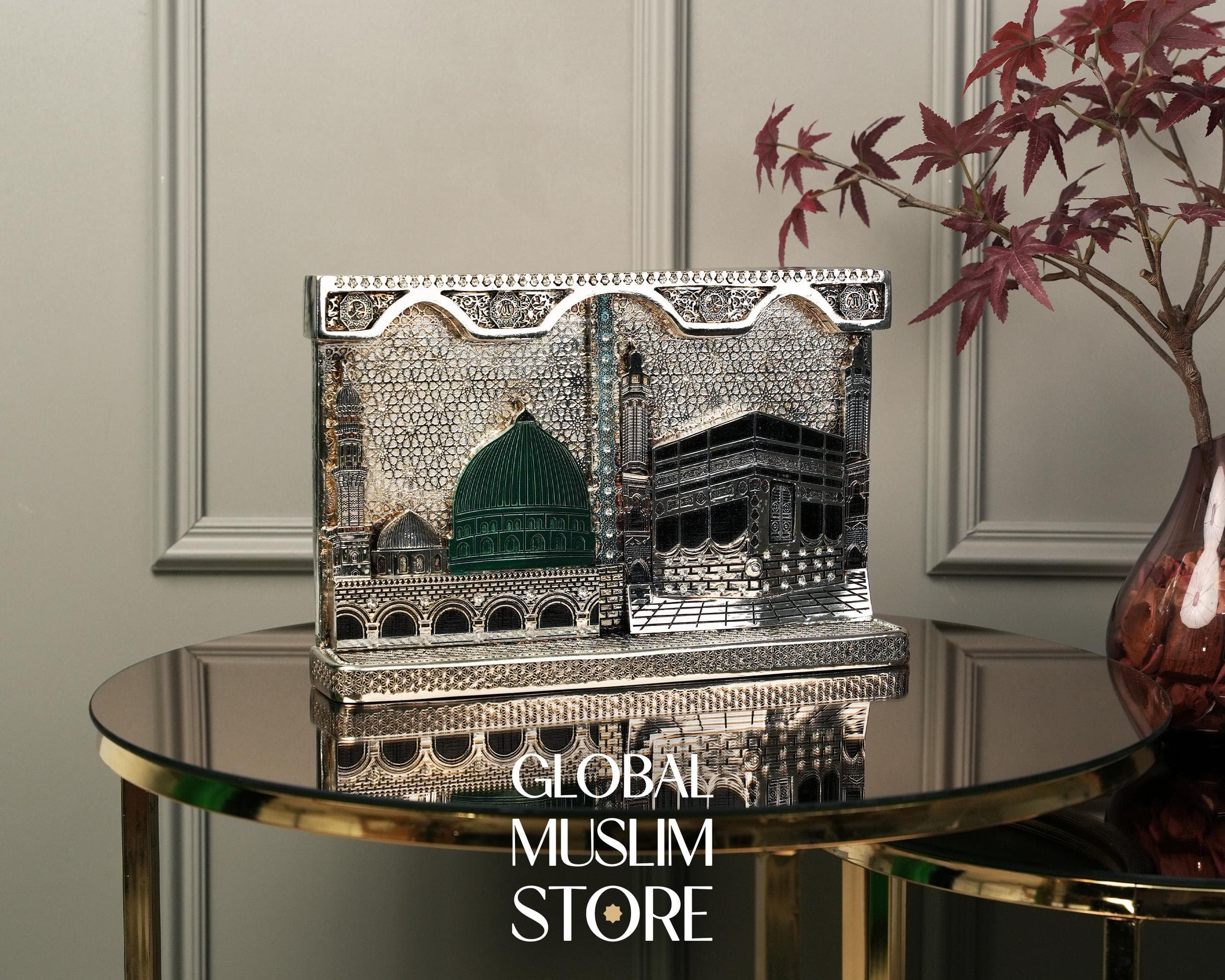 Silver Mecca Medina Ornament | Islamic Home Decor | Eid Gift | Islamic Decorations - image 4