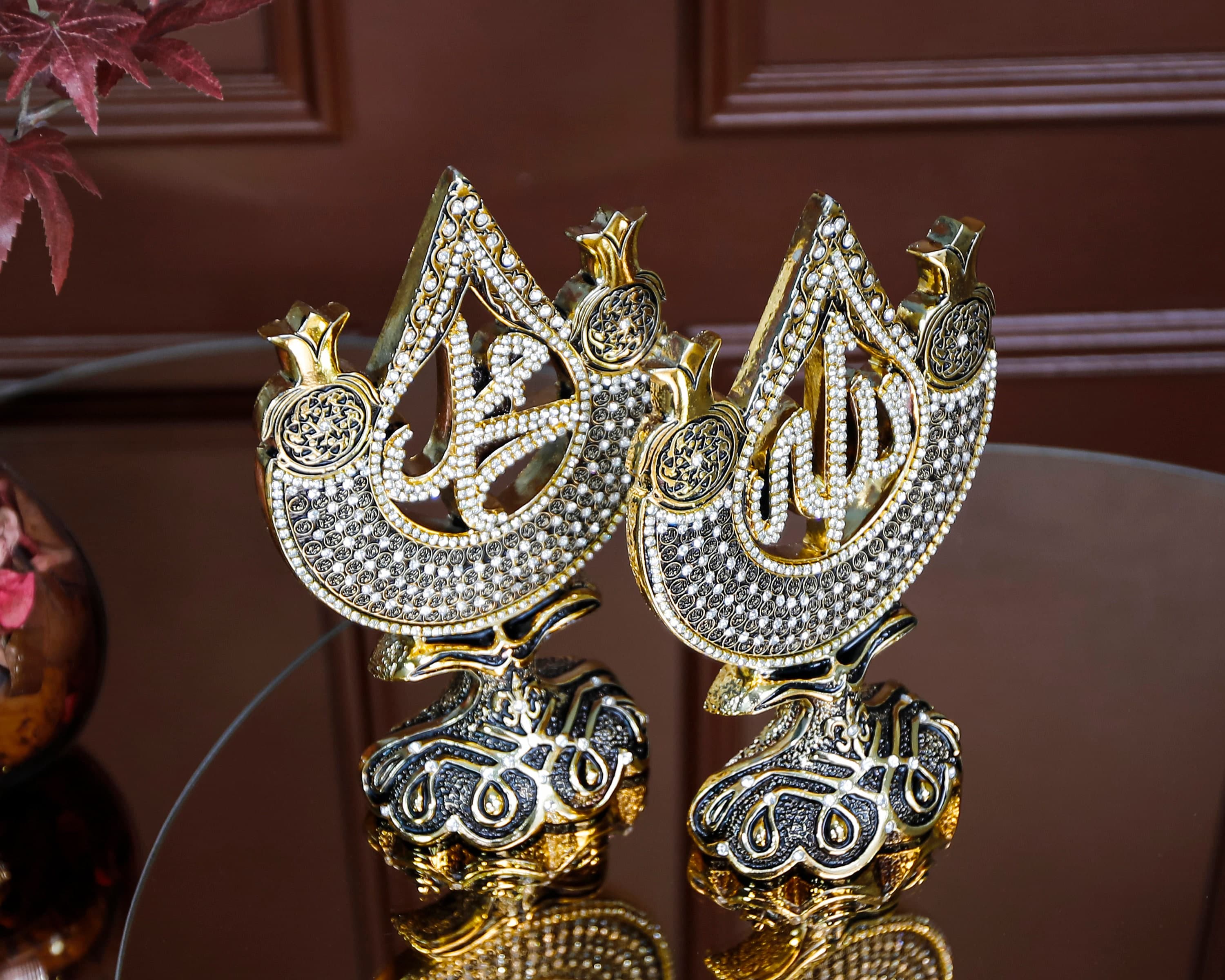 Islamic Gift Allah Muhammad Lux Muslim Home Decor Figurine Set - image 4