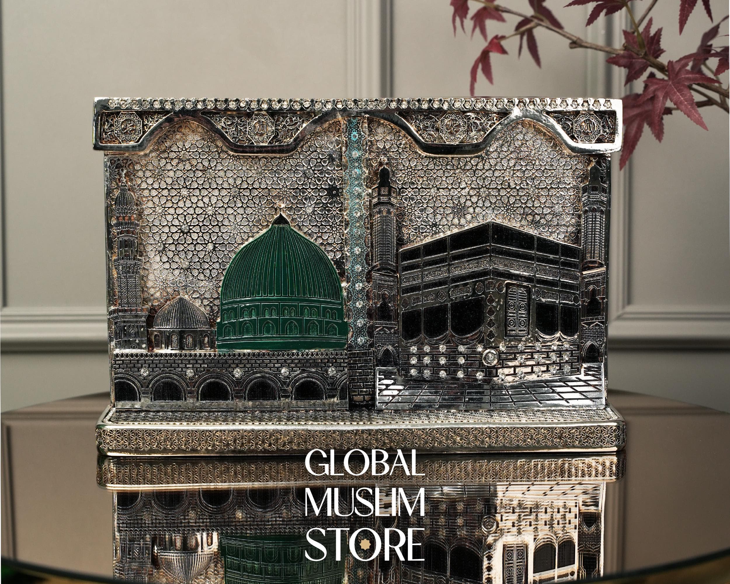 Silver Mecca Medina Ornament | Islamic Home Decor | Eid Gift | Islamic Decorations - image 3