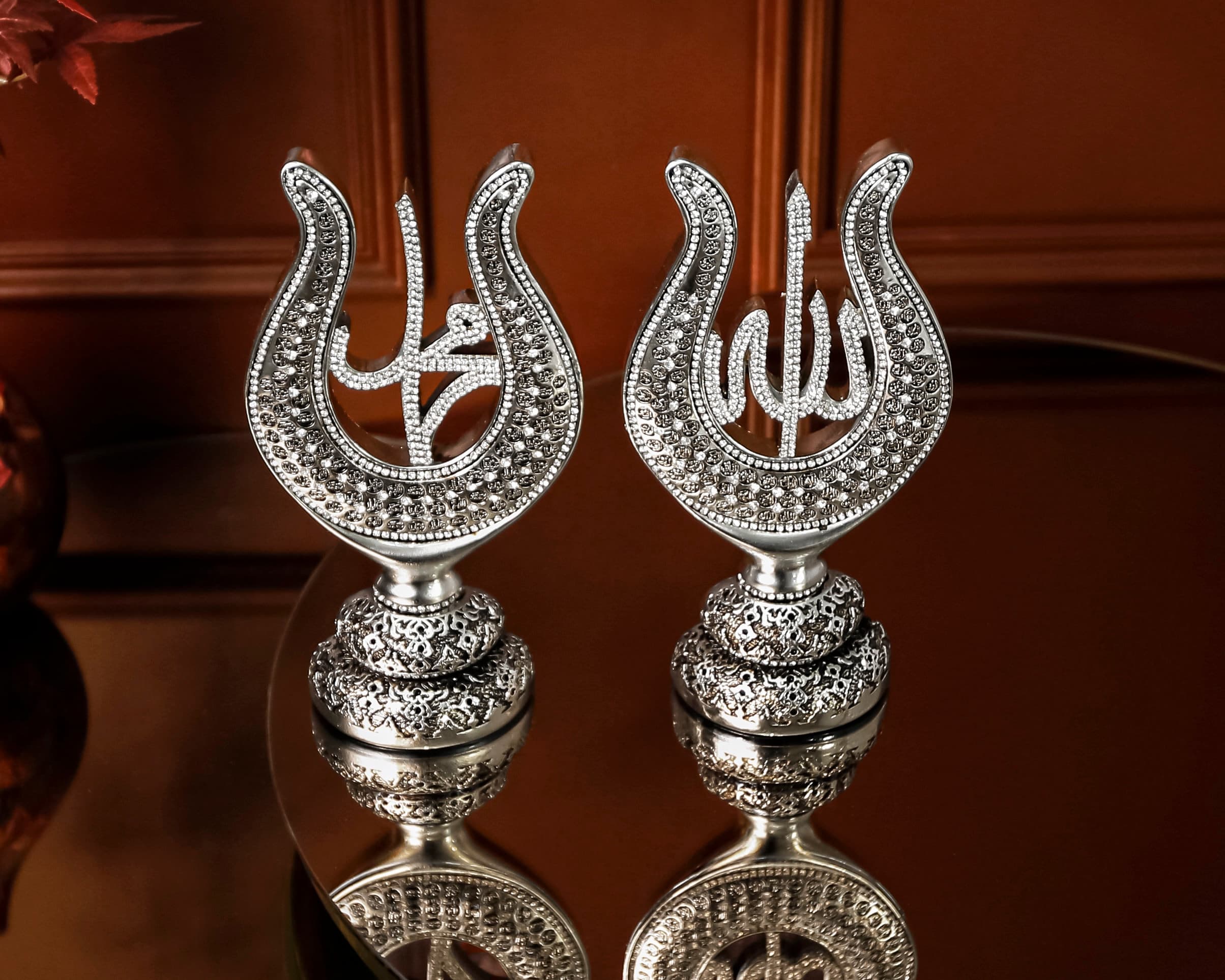 Allah Mohammad Islamic Artwork Trinket, Islamic State Gift Set, Gift For Muslim Friend, Islamic Housewarming Gift, Arabic Calligraphy