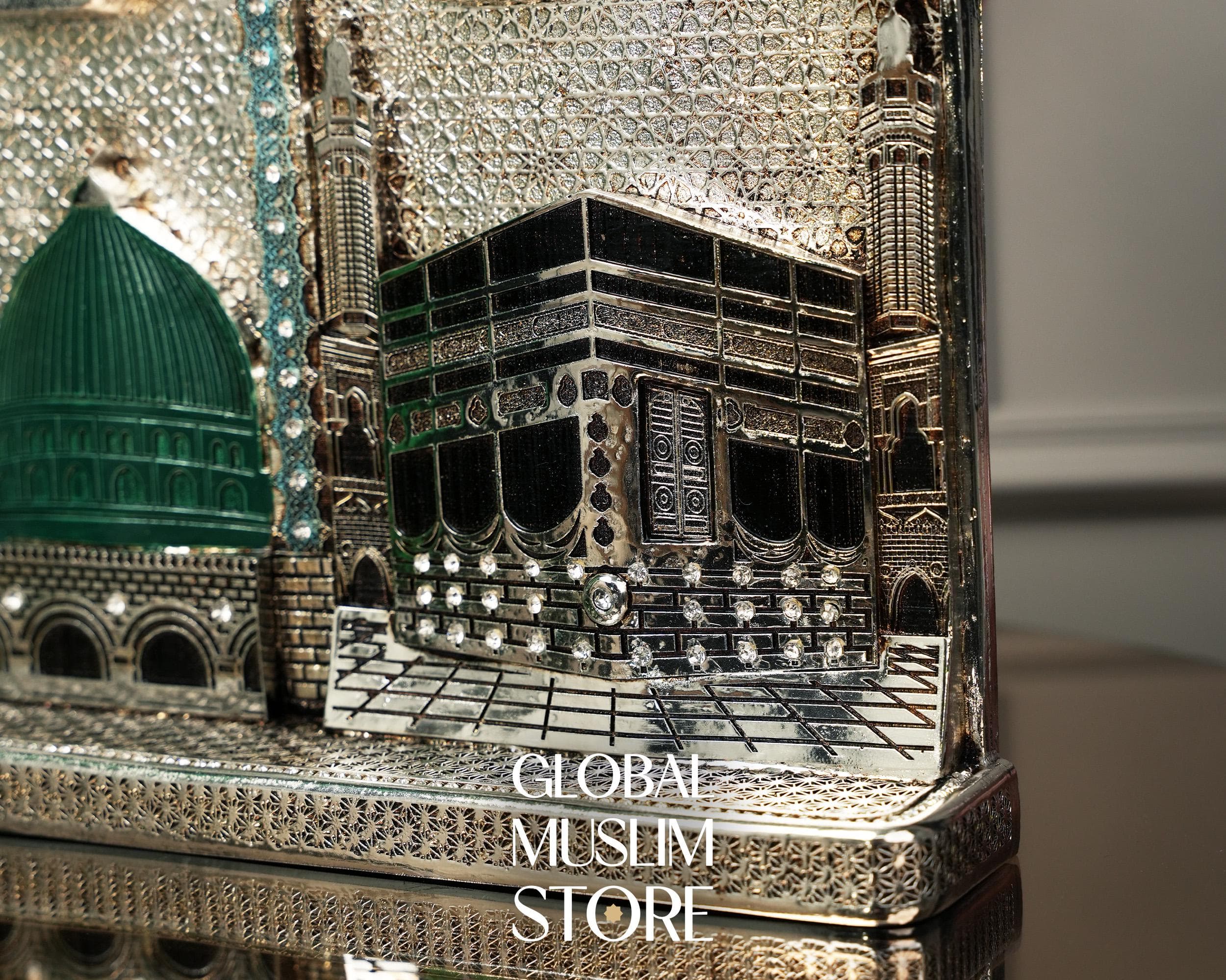 Silver Mecca Medina Ornament | Islamic Home Decor | Eid Gift | Islamic Decorations - image 5