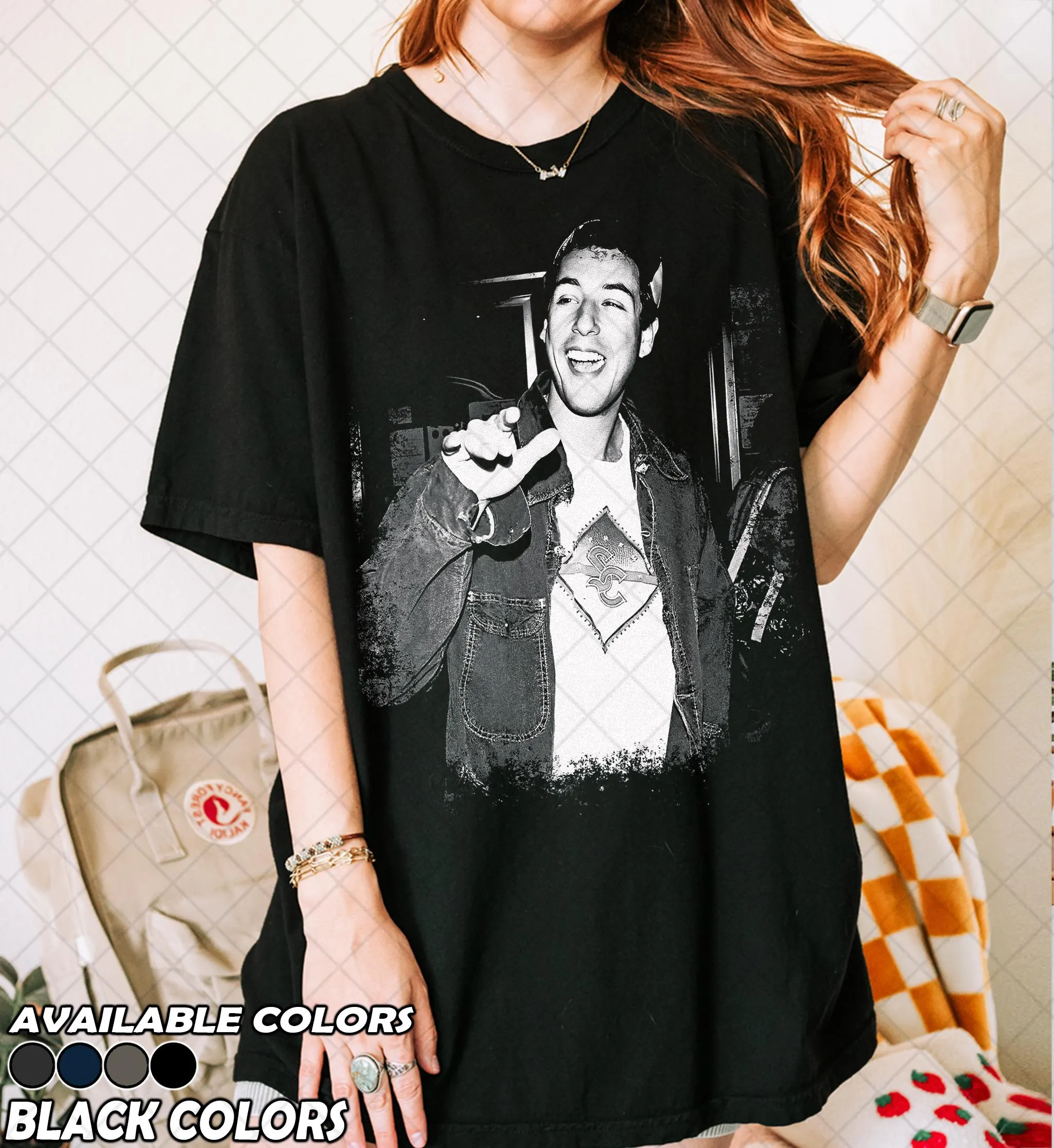 Retro 90's Comfort Colors Adam Sandler T-Shirt, Funny Adam Sandler Movie Actor Fan Bootleg Tee T-Shirt, Gift For Women and Man - image 4