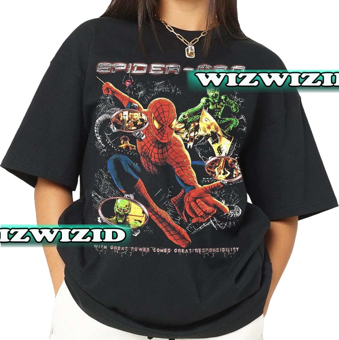 Retro 90's Spider-man Homage T-Shirt, Spider-man Fan Tee Graphic T-Shirt, Gift For Women and Man Unisex T-Shirt