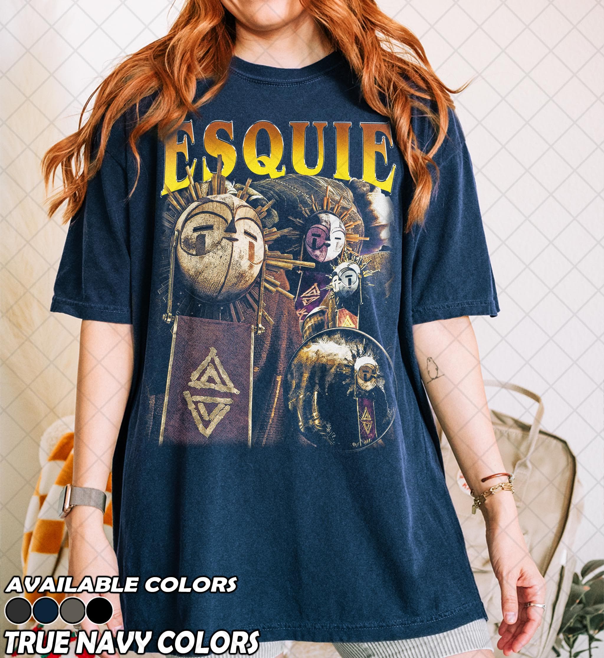Retro 90's Comfort Colors Esquie Expedition 33 T-Shirt, Esquie Clair Obscur Expedition 33 Fan Bootleg Tee T-Shirt, Gift For Women and Man - image 2