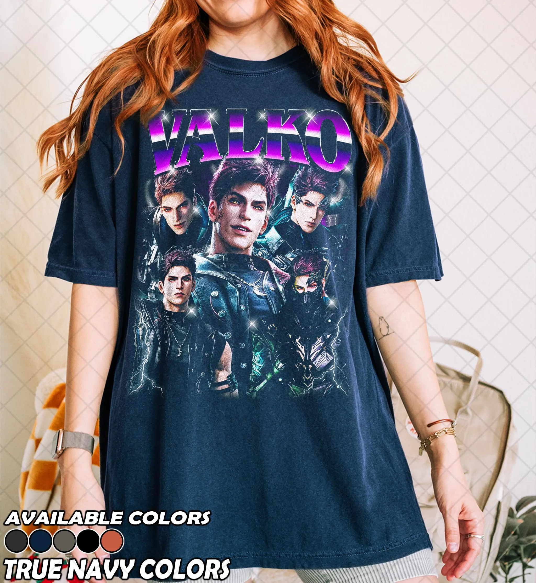 Retro 90s Comfort Colors Valko Love and Deepspace T-Shirt, Love and Deepspace Graphic Fan Tshirt, Gift For Women and Man Unisex T-Shirt - image 5