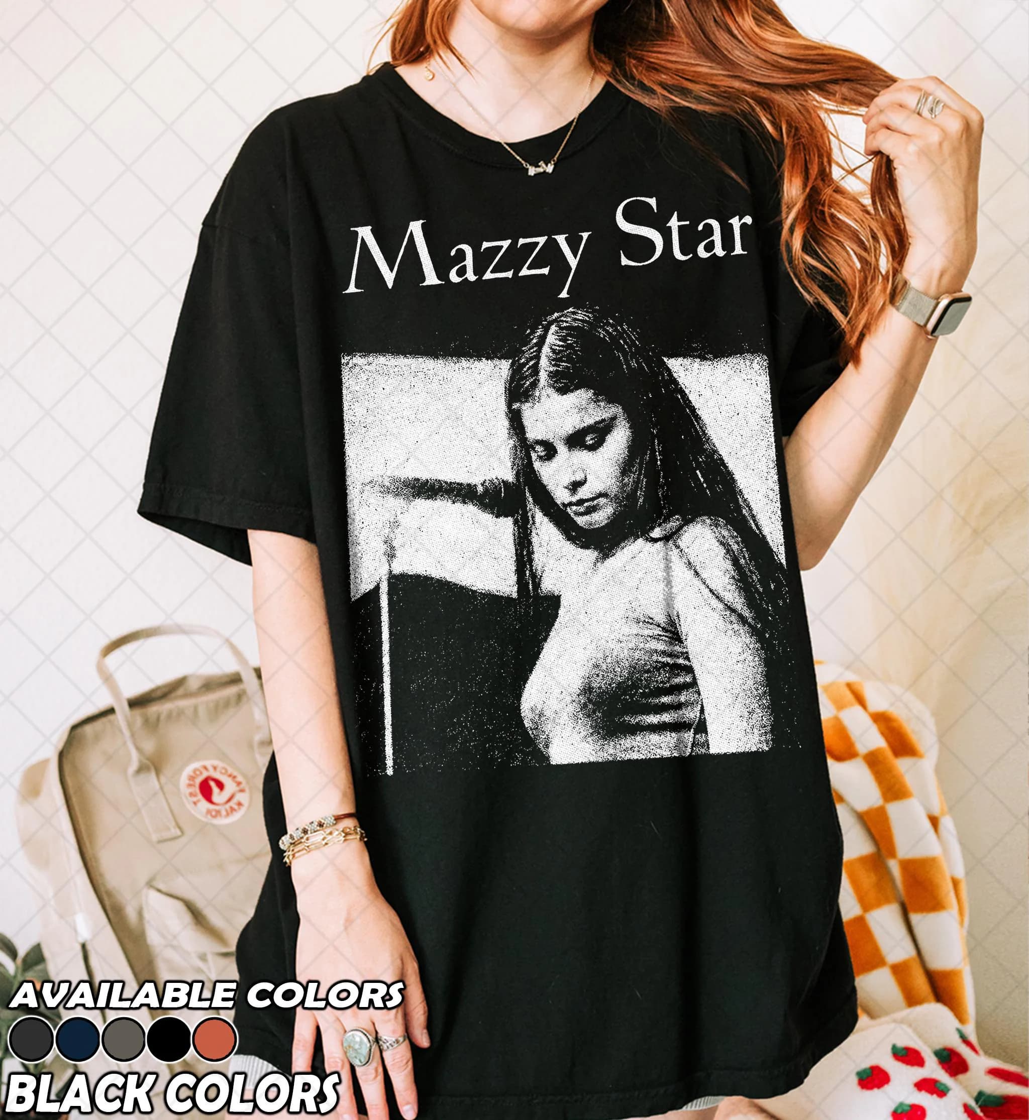 Retro 90s Comfort Colors Mazzy Star T-Shirt, Rock Band Music Merch Shirt, Mazzy star graphic tee, Mazzy Star Band , Alt band tee, Band Tee - image 3