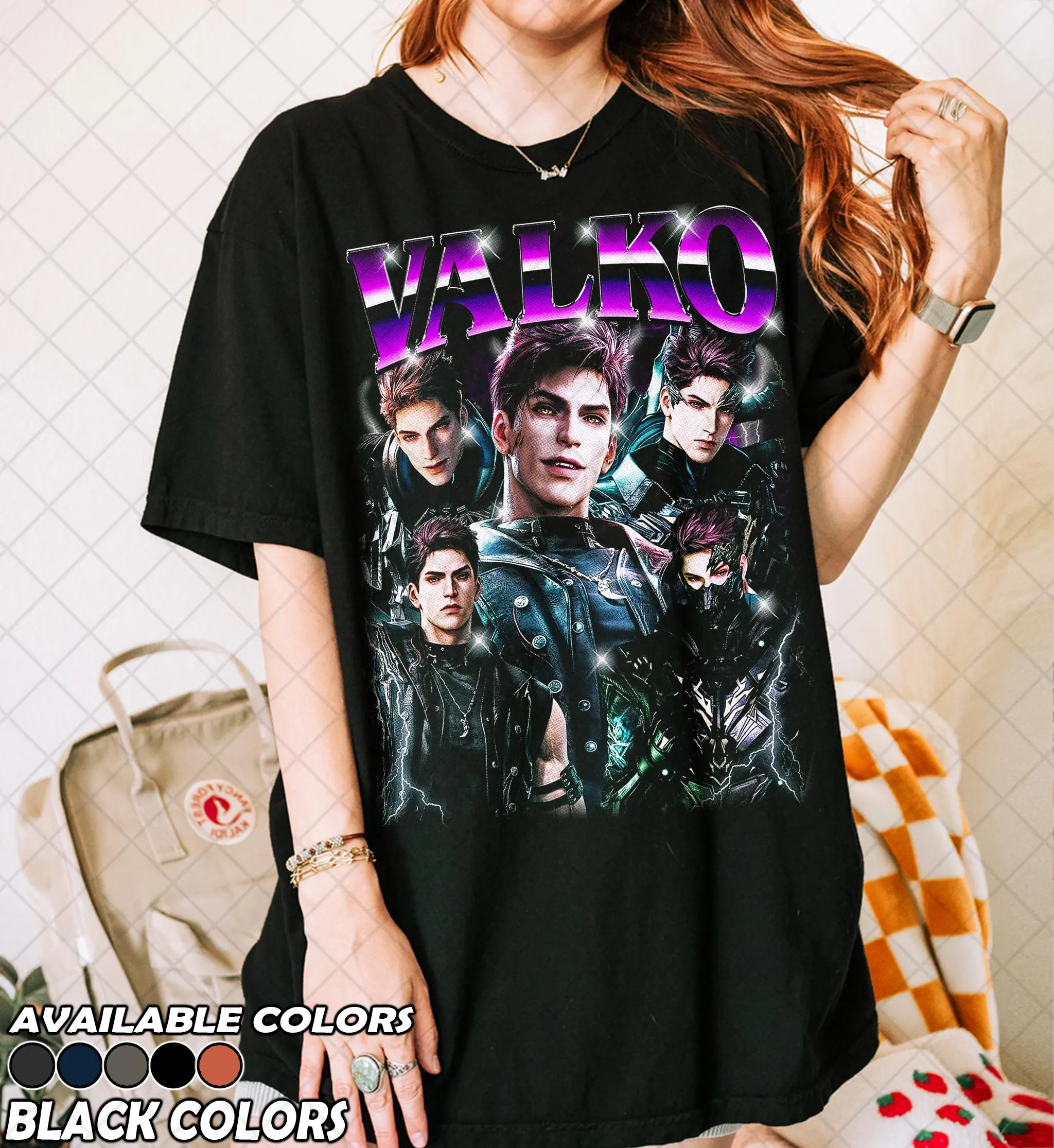 Retro 90s Comfort Colors Valko Love and Deepspace T-Shirt, Love and Deepspace Graphic Fan Tshirt, Gift For Women and Man Unisex T-Shirt - image 3