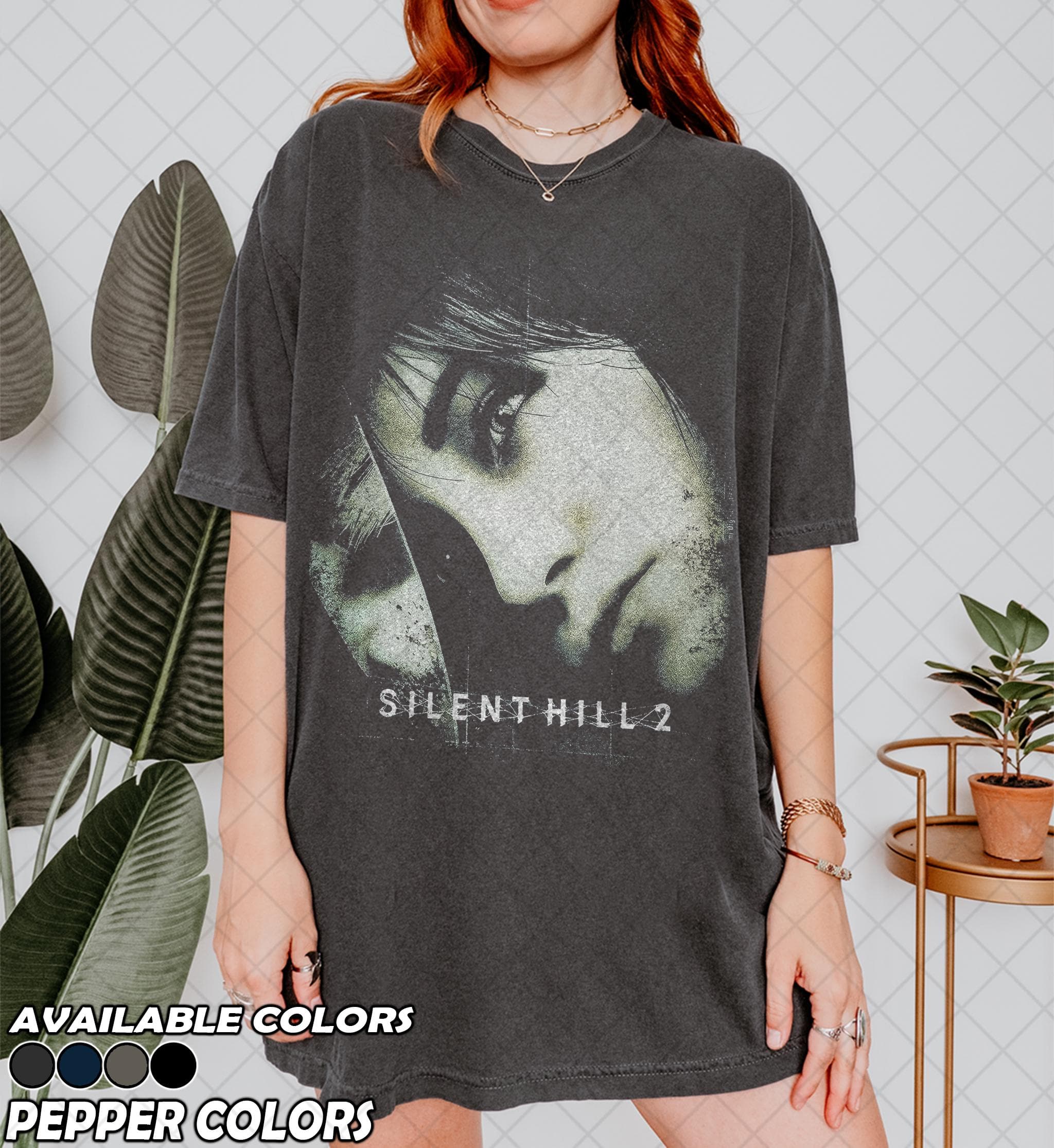 Retro 90's Comfort Colors Style Silent Hill II T-Shirt, James Sunderland T-shirt, Pyramid Head Horror Gaming T-Shirt, Gift For Women and Man