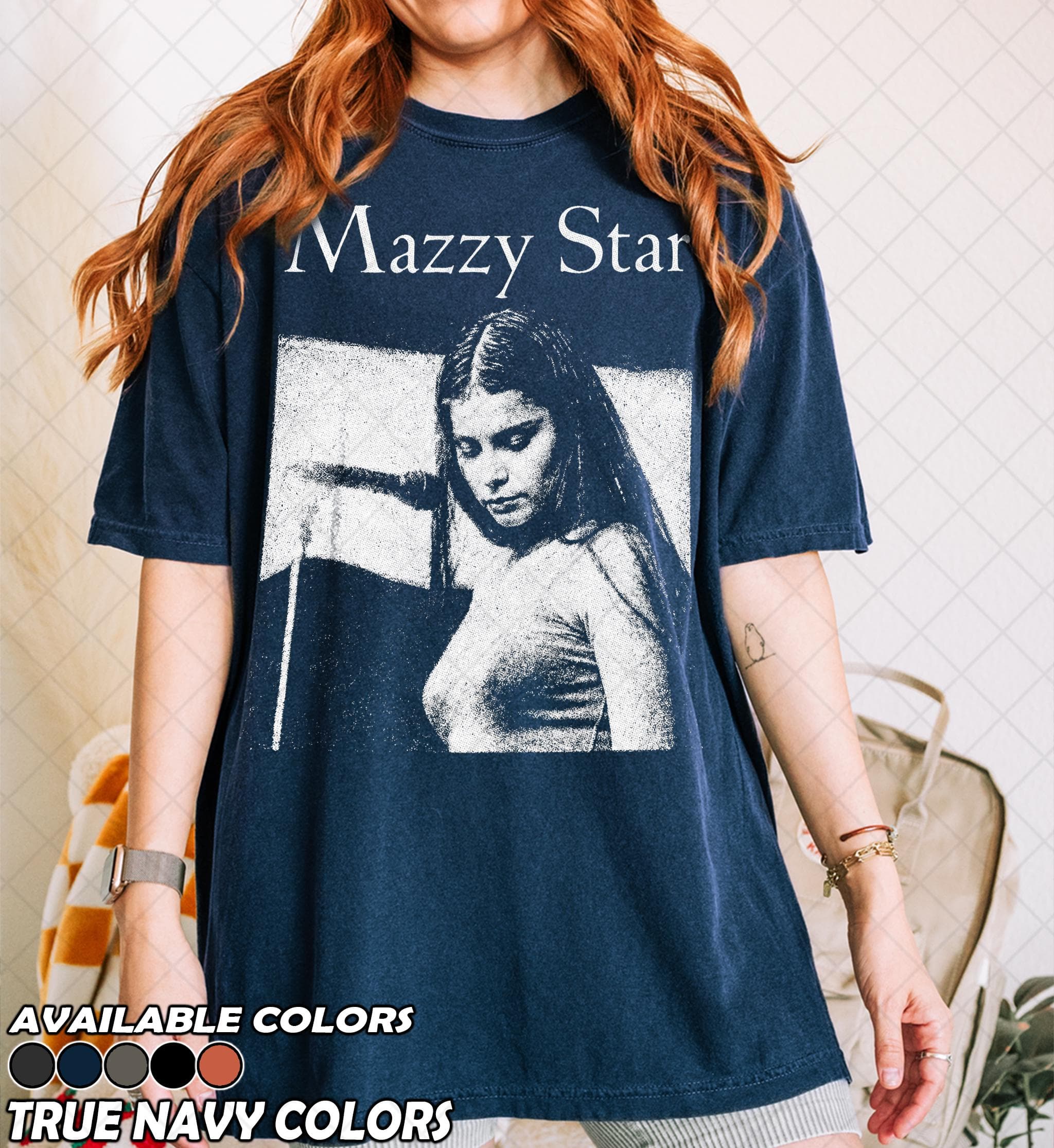 Retro 90s Comfort Colors Mazzy Star T-Shirt, Rock Band Music Merch Shirt, Mazzy star graphic tee, Mazzy Star Band , Alt band tee, Band Tee - image 5