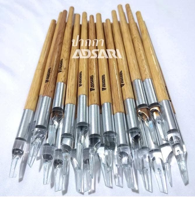 Arabic Calligraphy Pen Set: Handmade Acrylic Nib, ADSARI, 8 Pens - image 4