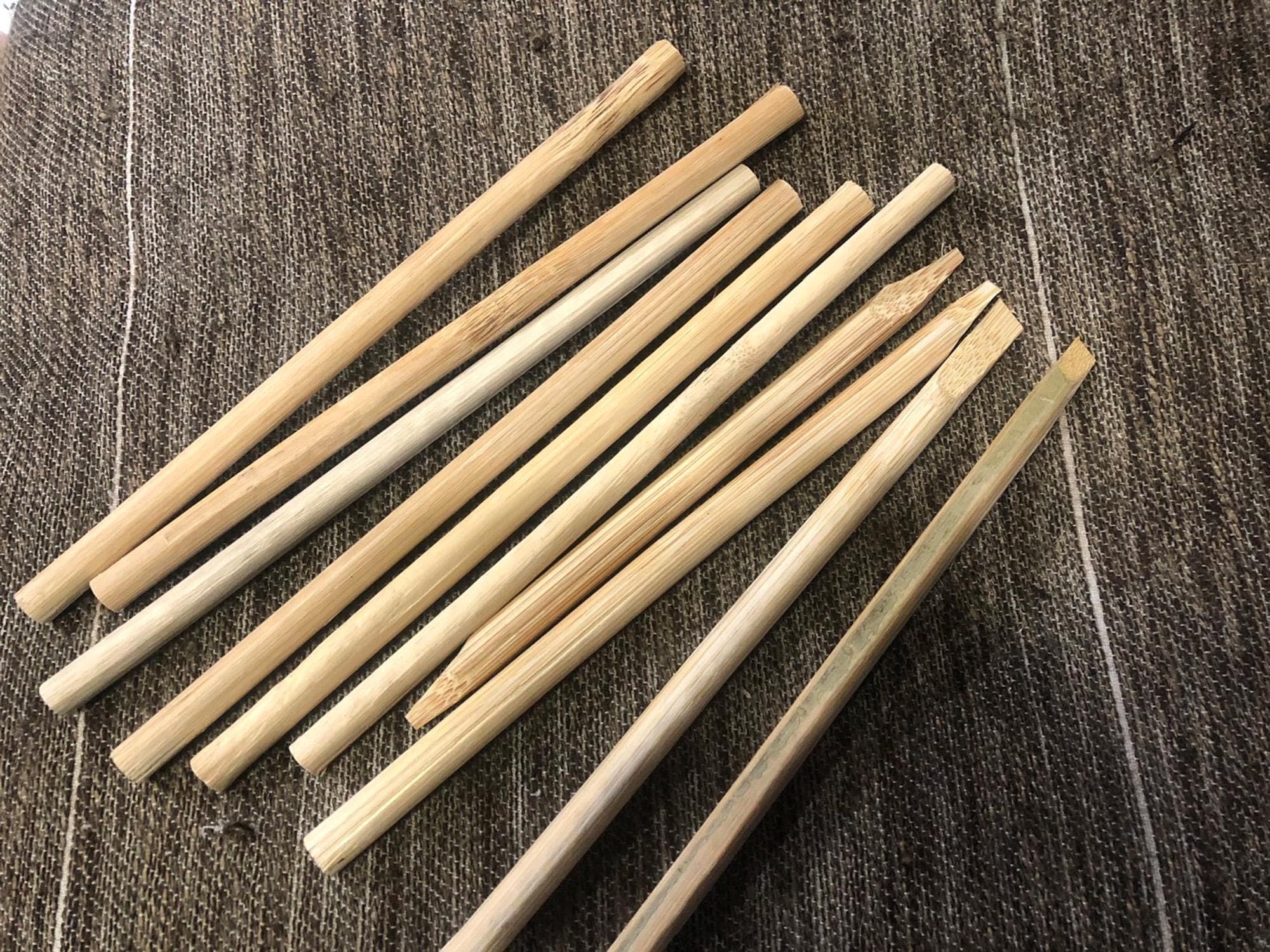 Arabic Calligraphy Reed Pen Set: Solid Bamboo, 10 Pens (1-10 mm)
