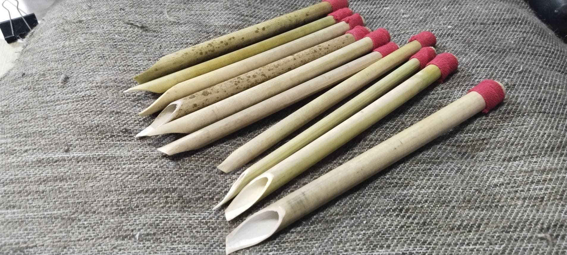 Bamboo Calligraphy Pen Set: 10 Pens (1-9 mm)