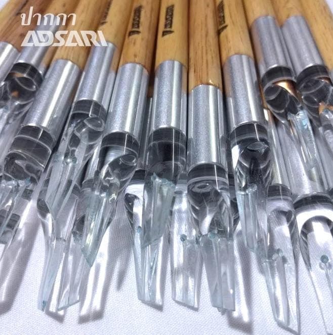 Arabic Calligraphy Pen Set: Handmade Acrylic Nib, ADSARI, 8 Pens - image 3