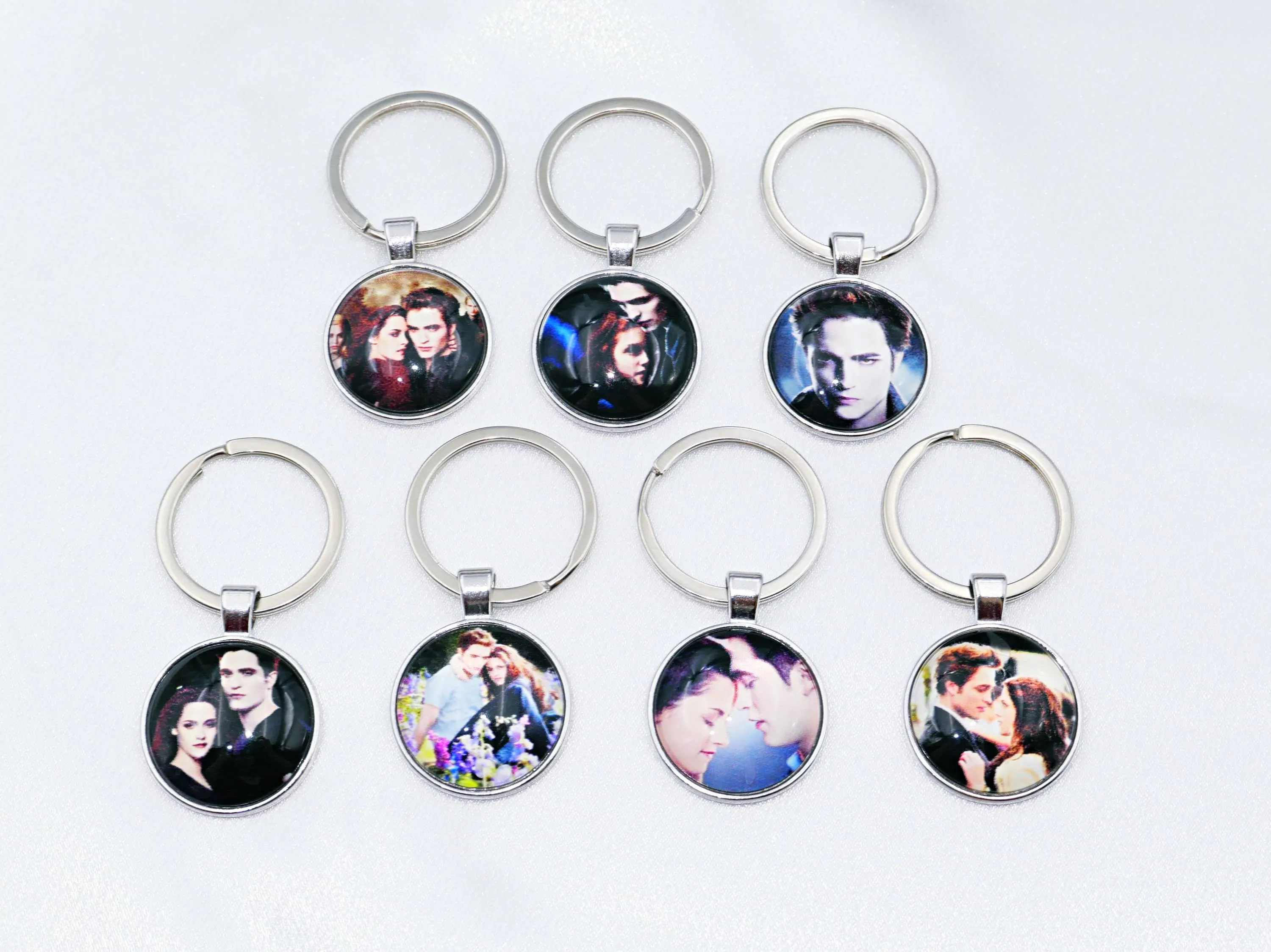 Twilight rhinestone keychain / sparkly keychain / glitter bag charm / glitter keychain - image 5