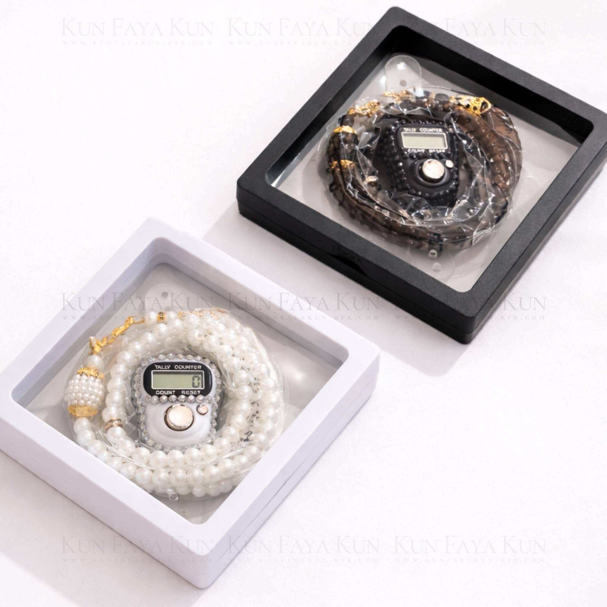 Gemstone Digital Tasbih Counter Set with Prayer Beads | Islamic Gift | Dhikr Counter | Muslim Gift | Ramadan Umrah Hajj