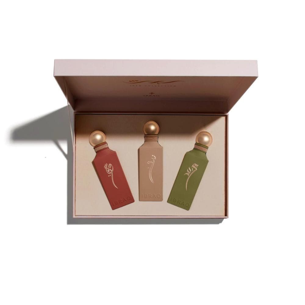 Luxury Ibraq Perfume Gift Set 3 x 100ml | Long Lasting Fragrance Collection | Oud, Amber & Musk | Premium Islamic Gift | Unisex Perfume Set