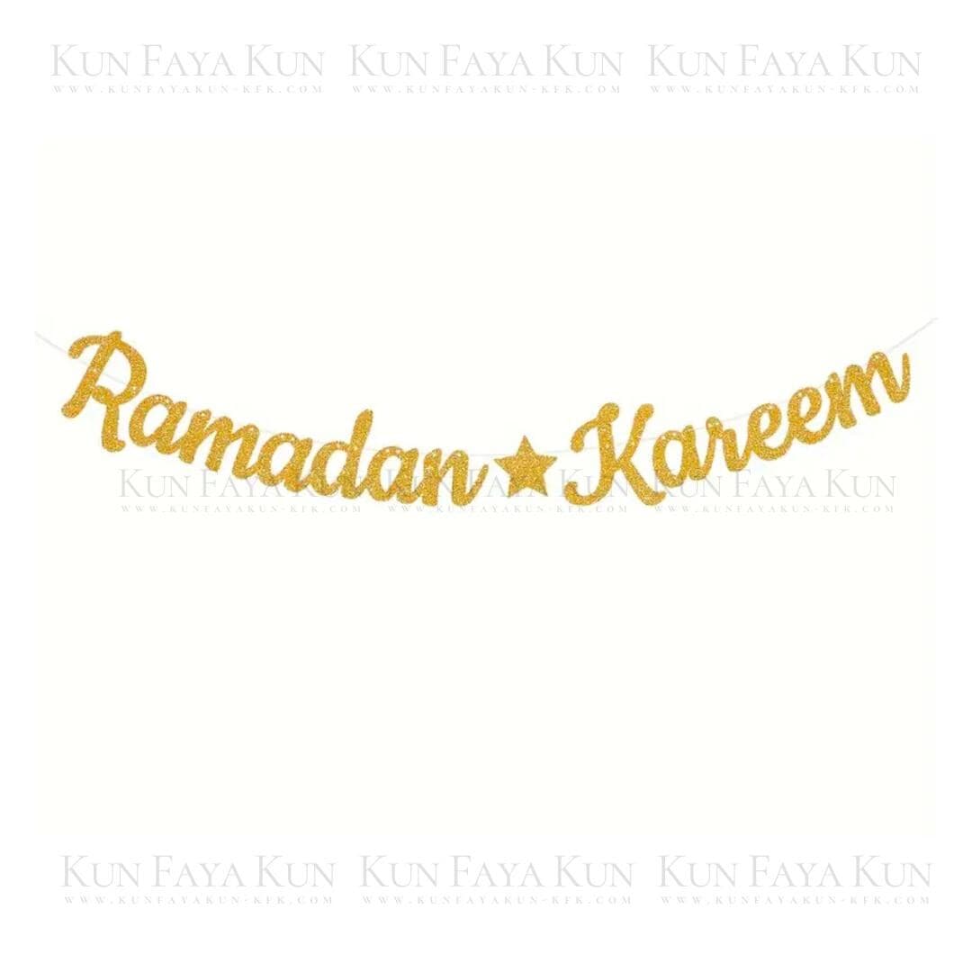 Ramadan Kareem Banner | Gold | Ramadan Decorations