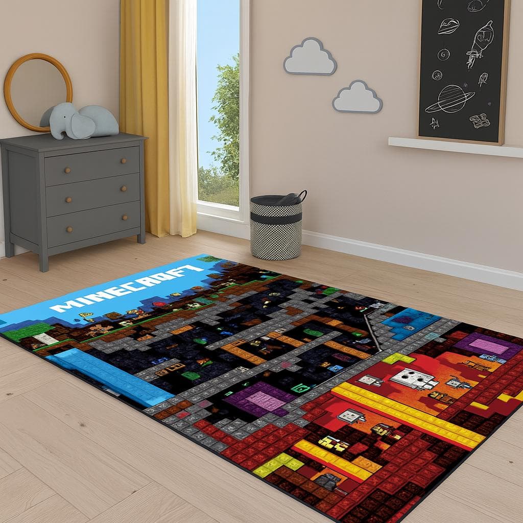 Cartoon Character Rug: Washable Kids Room Doormat,Most Popular Play Carpet - image 5