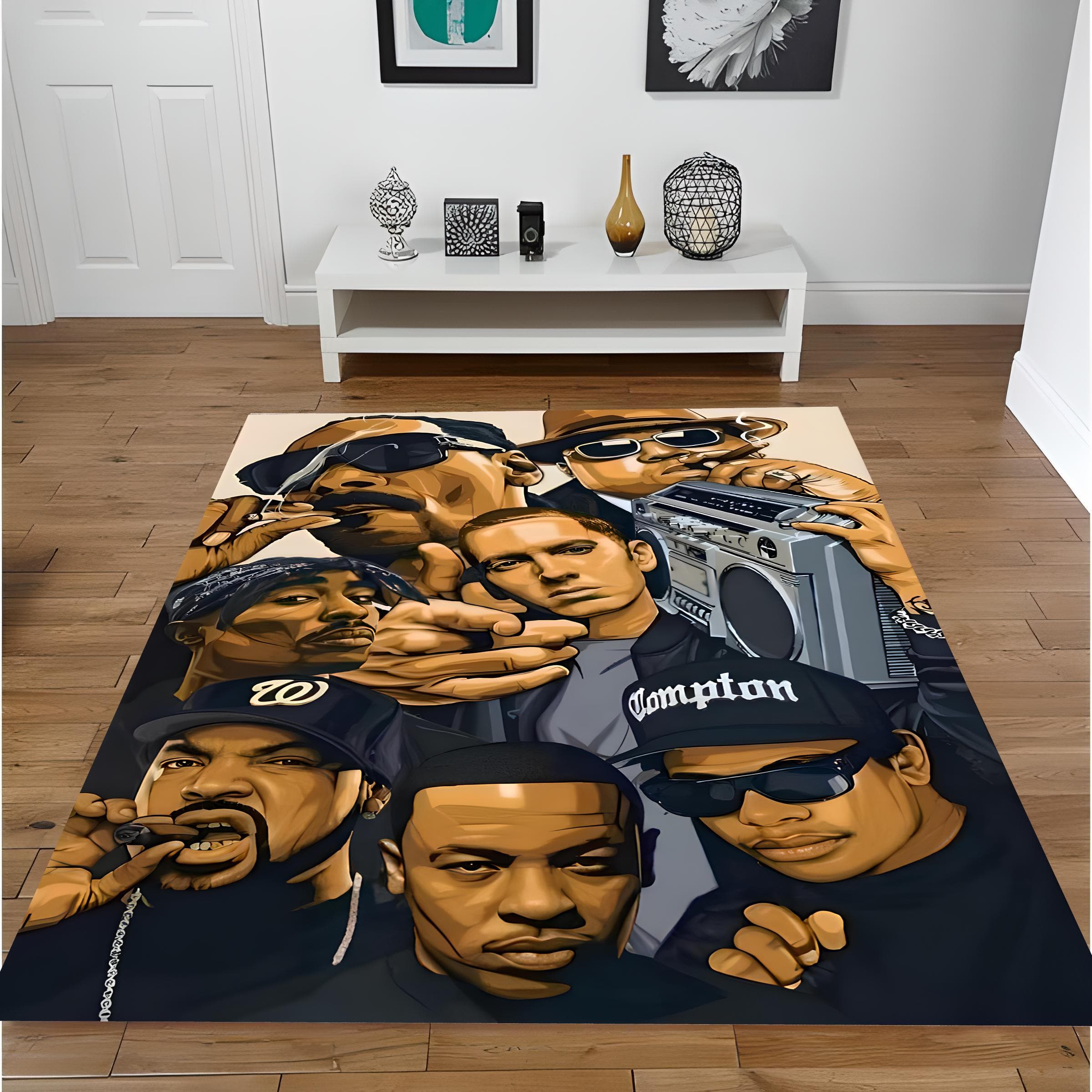 Hip Hop Legends Collage Rug: Music Room Decor, Gifts for Him - image 4