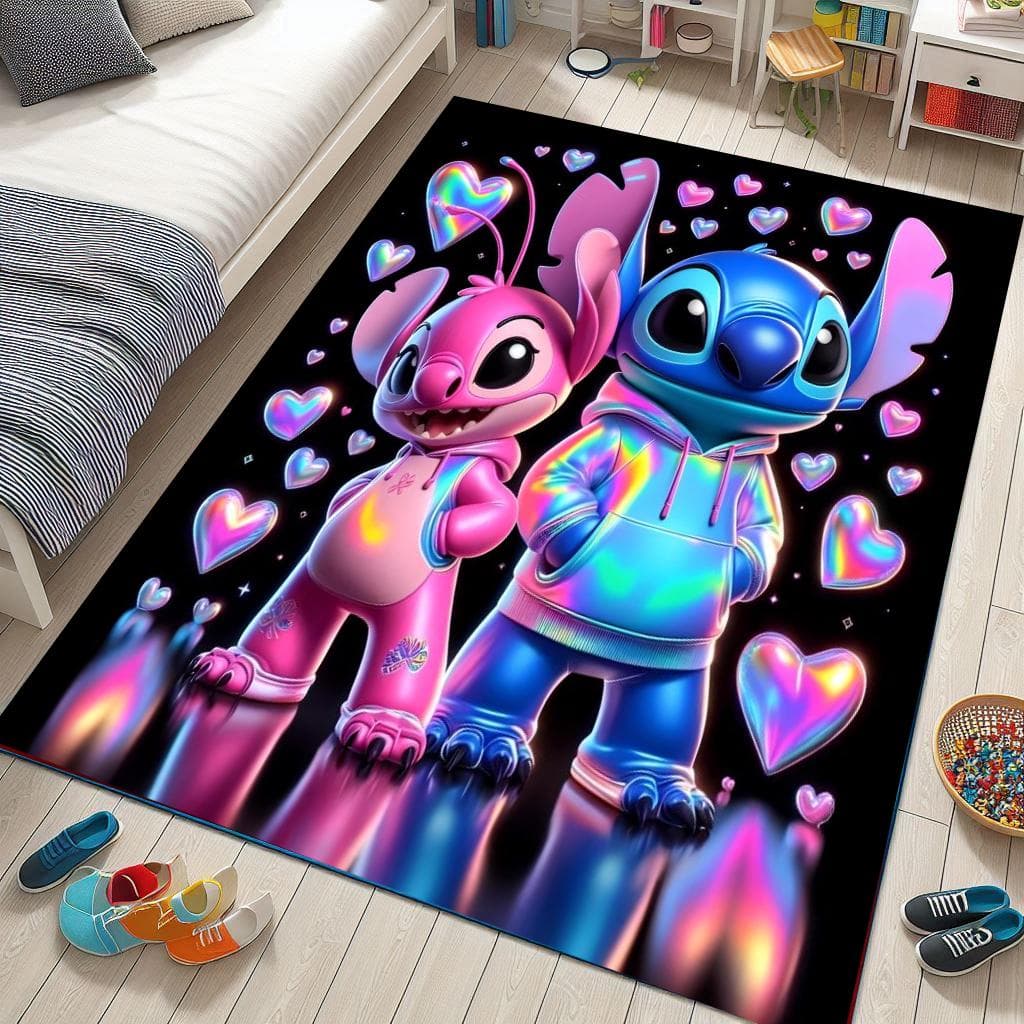 Custom Cartoon Character Rug: Washable Kids Room Decor