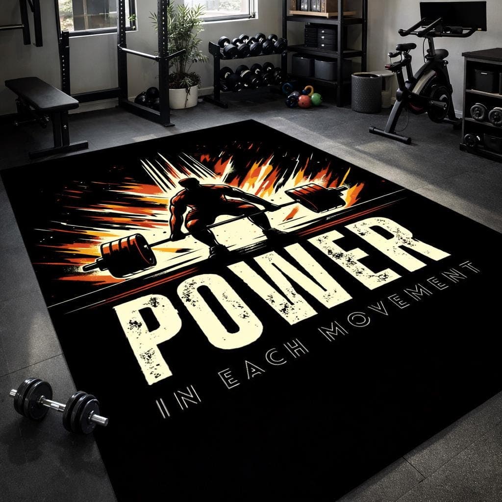 Weightlifting Deadlift Gym Rug, Fitness