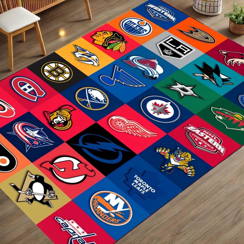 Custom Ice Hockey Teams Rug: Personalized Sports Decor - image 4