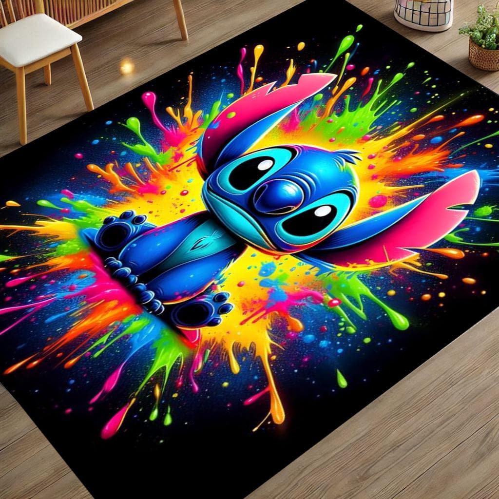 Custom Cartoon Character Rug: Washable Kids Room Decor