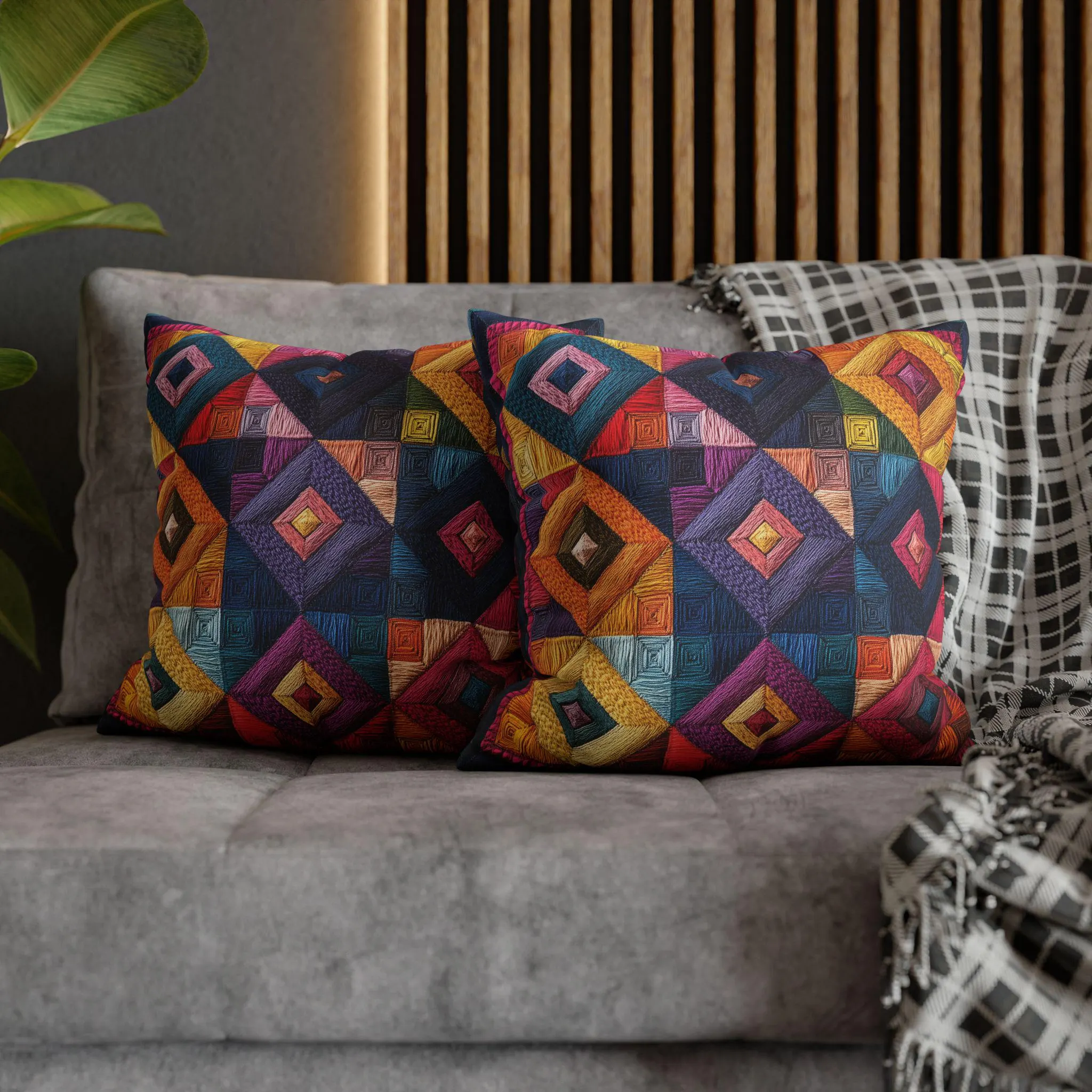 Ethnic Floral Pillow Traditional Bohemian Desi Pakistani Indian Art Cozy Decor, Throw Cushion, Gift for Garden Lovers, Boho Pillow