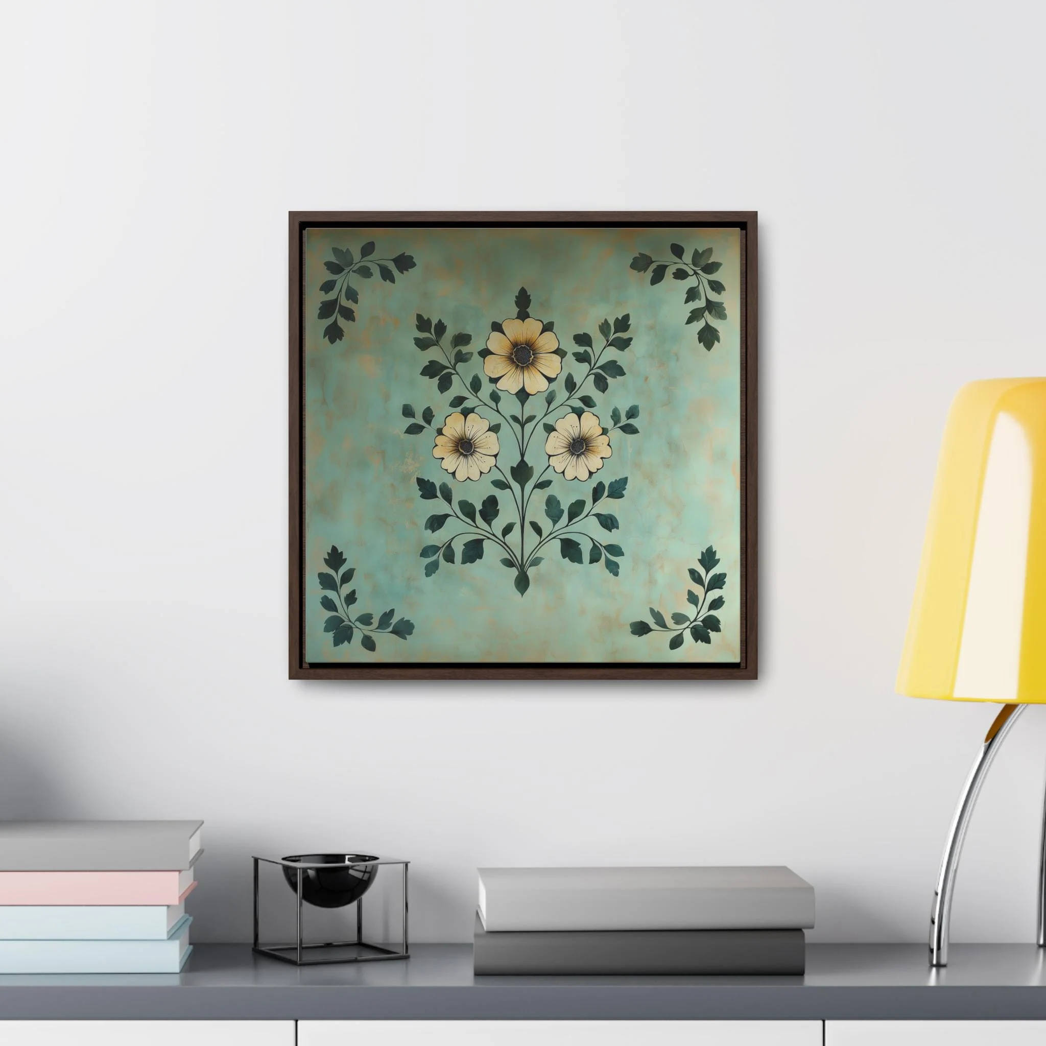 Mughal Style Floral Motif Digital Art Print Pakistani Indian Palampore Subcontinent Persian Afghan Southasian decor Islamic pichwai tapestry