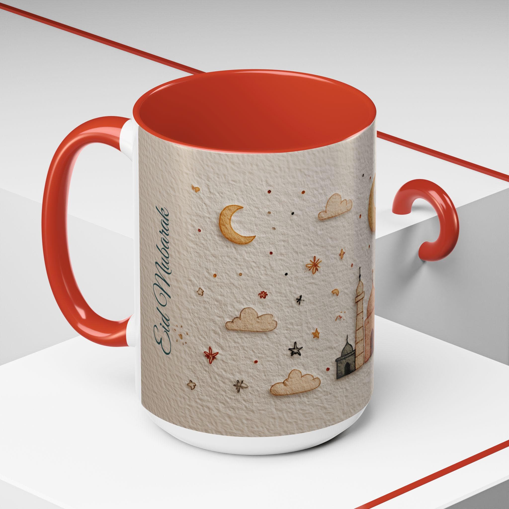 Custom Ramadan & Eid Mug, Accent Coffee Mug (11, 15oz) Islamic Festive Gift Colorful Coffee Lover Ramzan Personalized Mug Tea Cup Eid Fitr