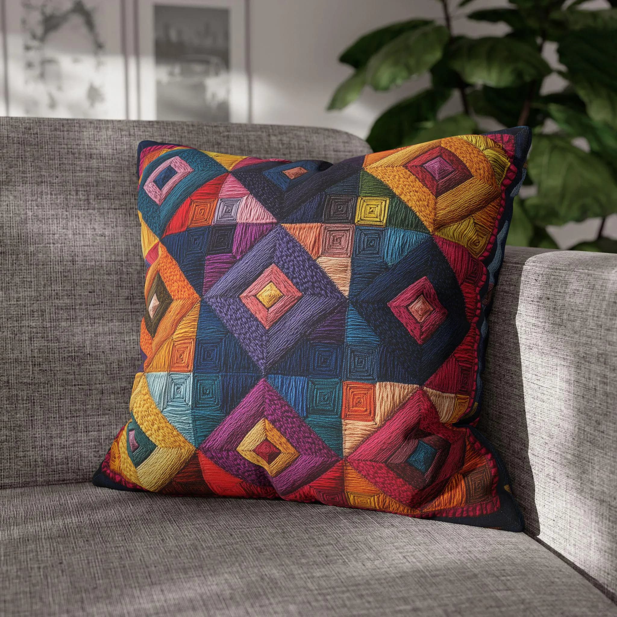 Ethnic Floral Pillow Traditional Bohemian Desi Pakistani Indian Art Cozy Decor, Throw Cushion, Gift for Garden Lovers, Boho Pillow - image 5