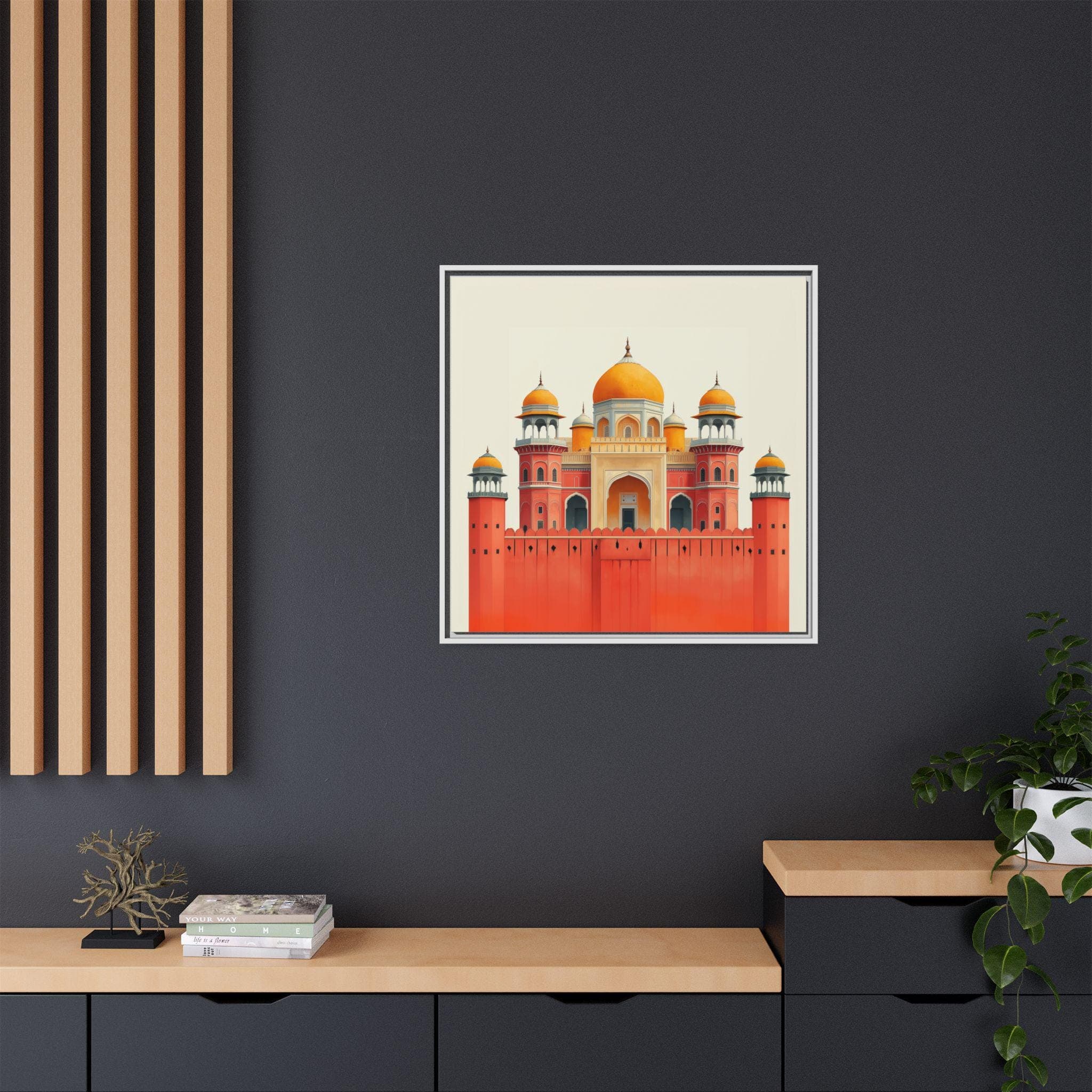 Mughal Style Palace Painting Framed Wall Art Afghan Pakistani Indian Southasian Persian Print Poster Islamic decor Lahore Delhi Jaipur desi