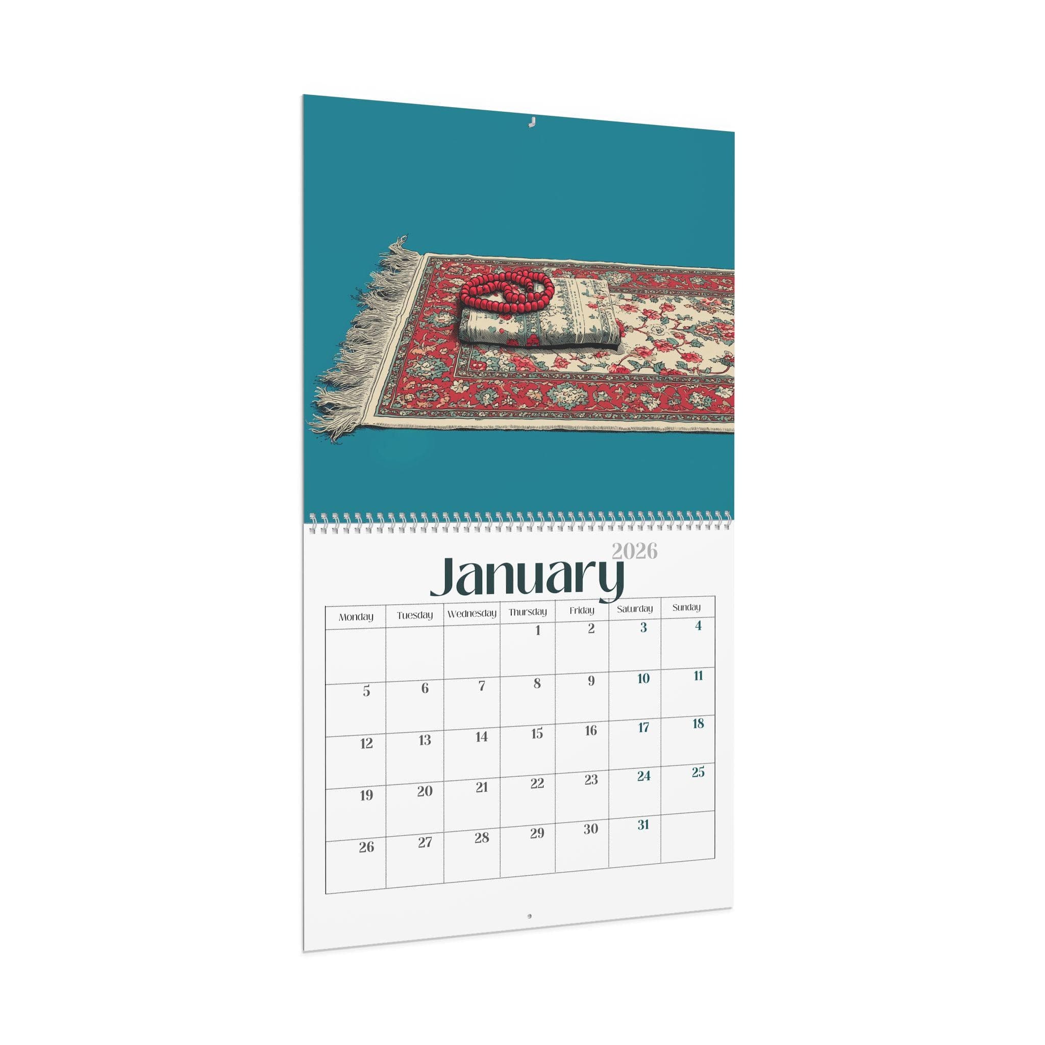 2026 Islamic Art Wall Calendar Size 11x8.5 & 14x11.5 Minimalist Ramadan Eid ul Fitr Eid ul Azha Monthly Planner Yearly Decor Muslim Pakistan - image 3