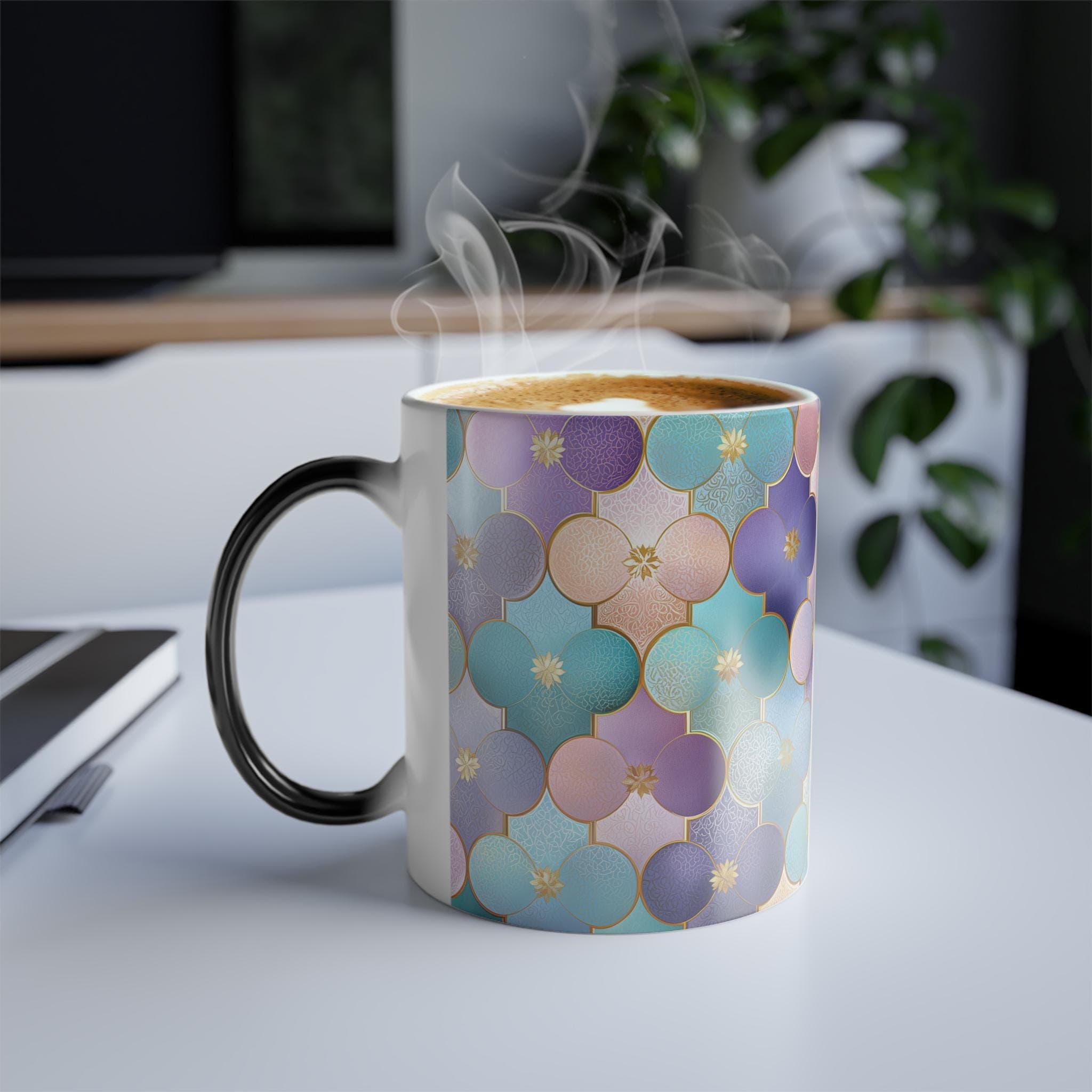 Ramadan & Eid Mug, Color Morphing Mug, 11oz Islamic Festive Gift Colorful Heat Sensitive Coffee Lover Ramzan Mug Tea