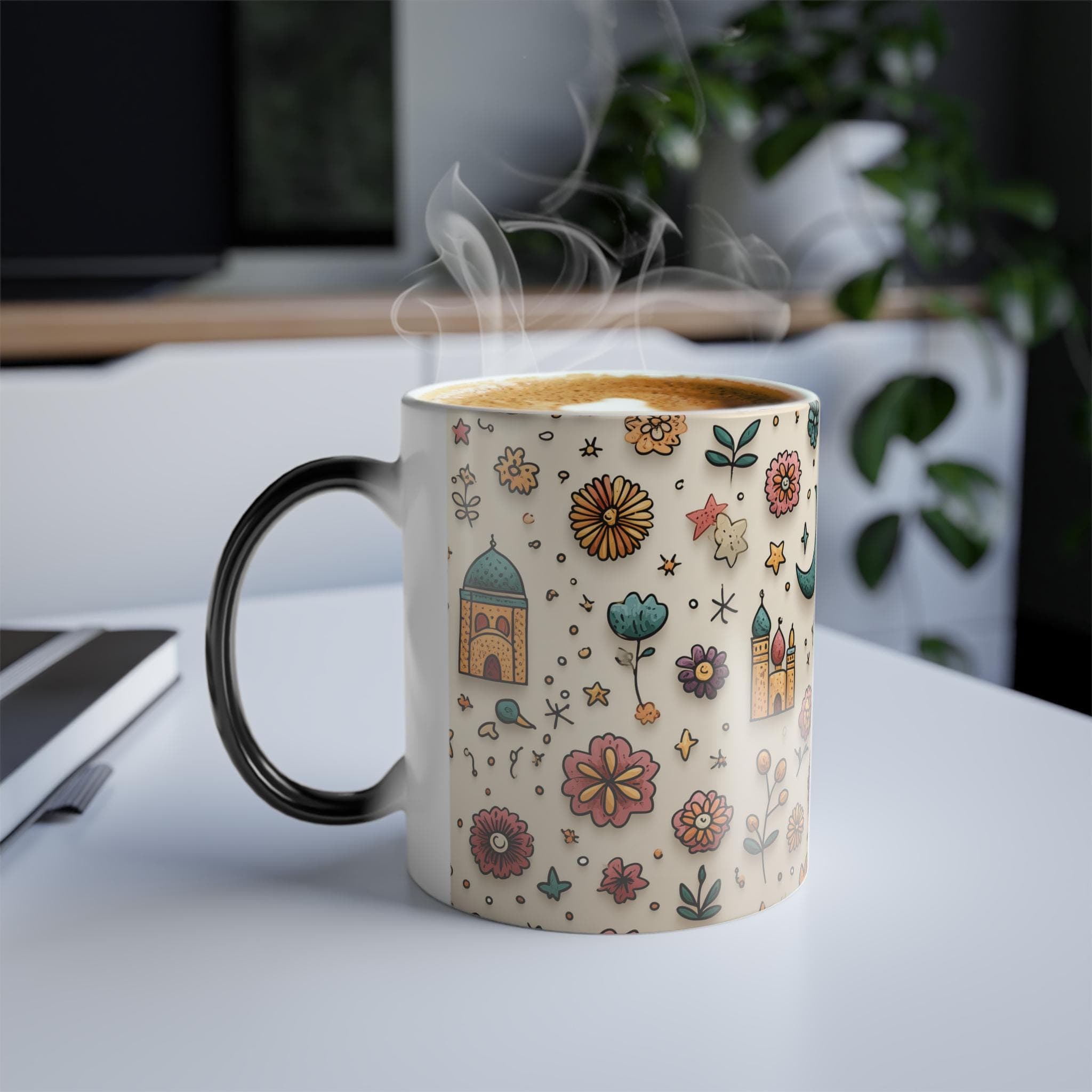 Custom Ramadan & Eid Mug, Color Morphing Mug, 11oz Islamic Festive Gift Colorful Heat Sensitive Coffee Lover Ramzan Personalized Mug Tea