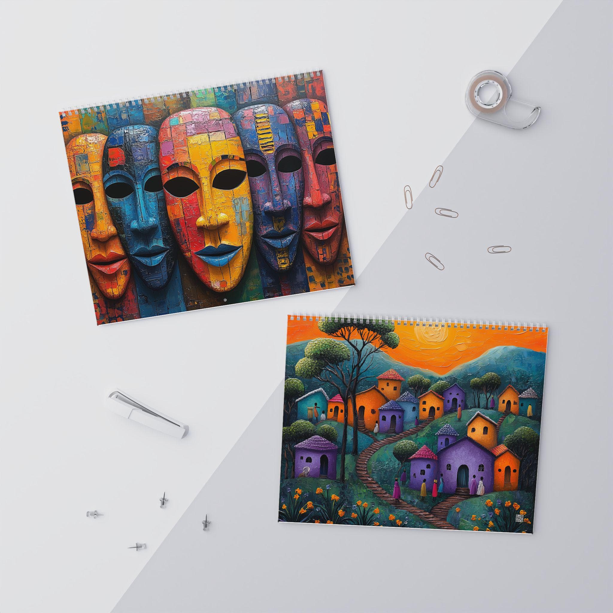2026 African Culture Wall Calendar, Ethnic Art Style Calendar, Tribal Design, Afrocentric Home Decor, African Heritage Gift, Black History - image 5