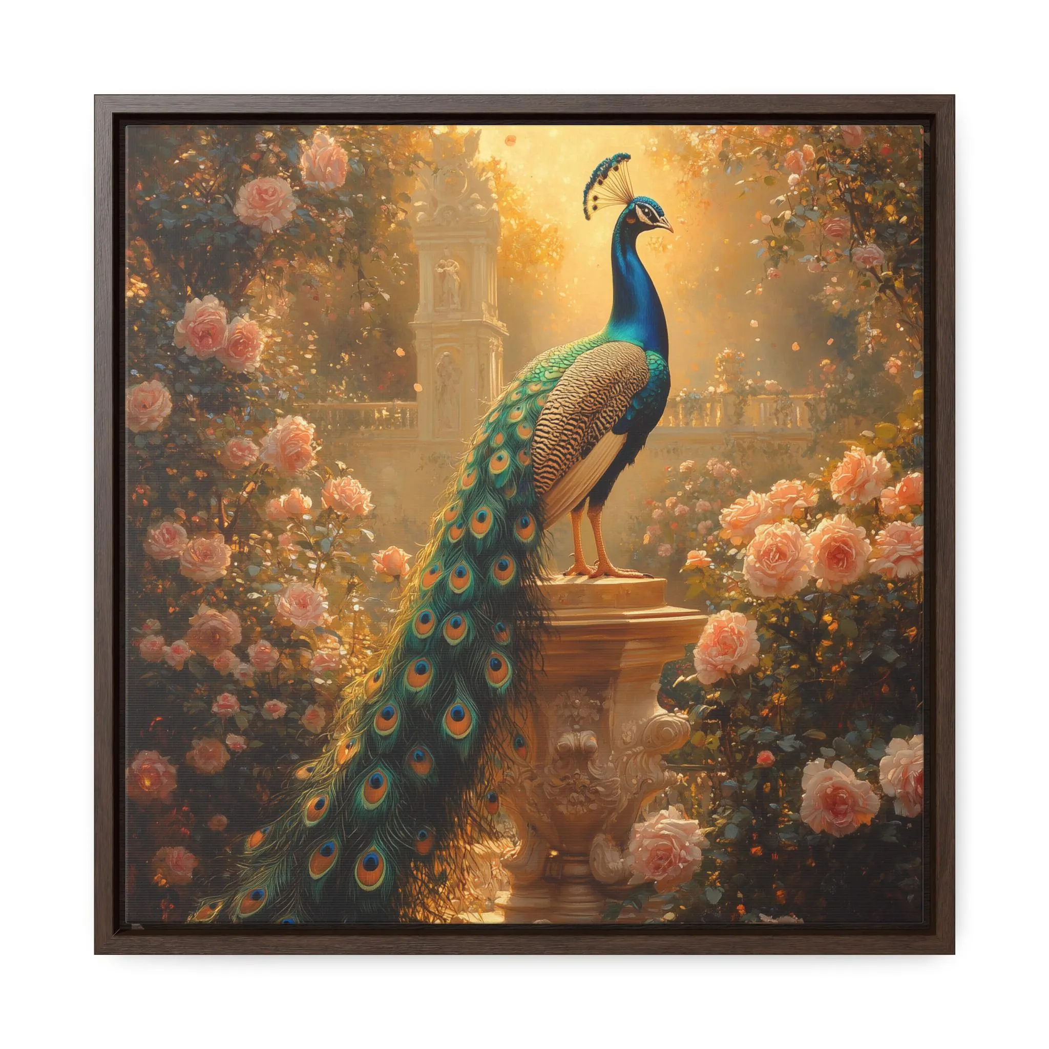 Peacock Mughal Style Art Palace Digital Print Painting Wall Art  Ethnic Afghan Pakistani Indian Subcontinent Persian Wall Print Poster Decor