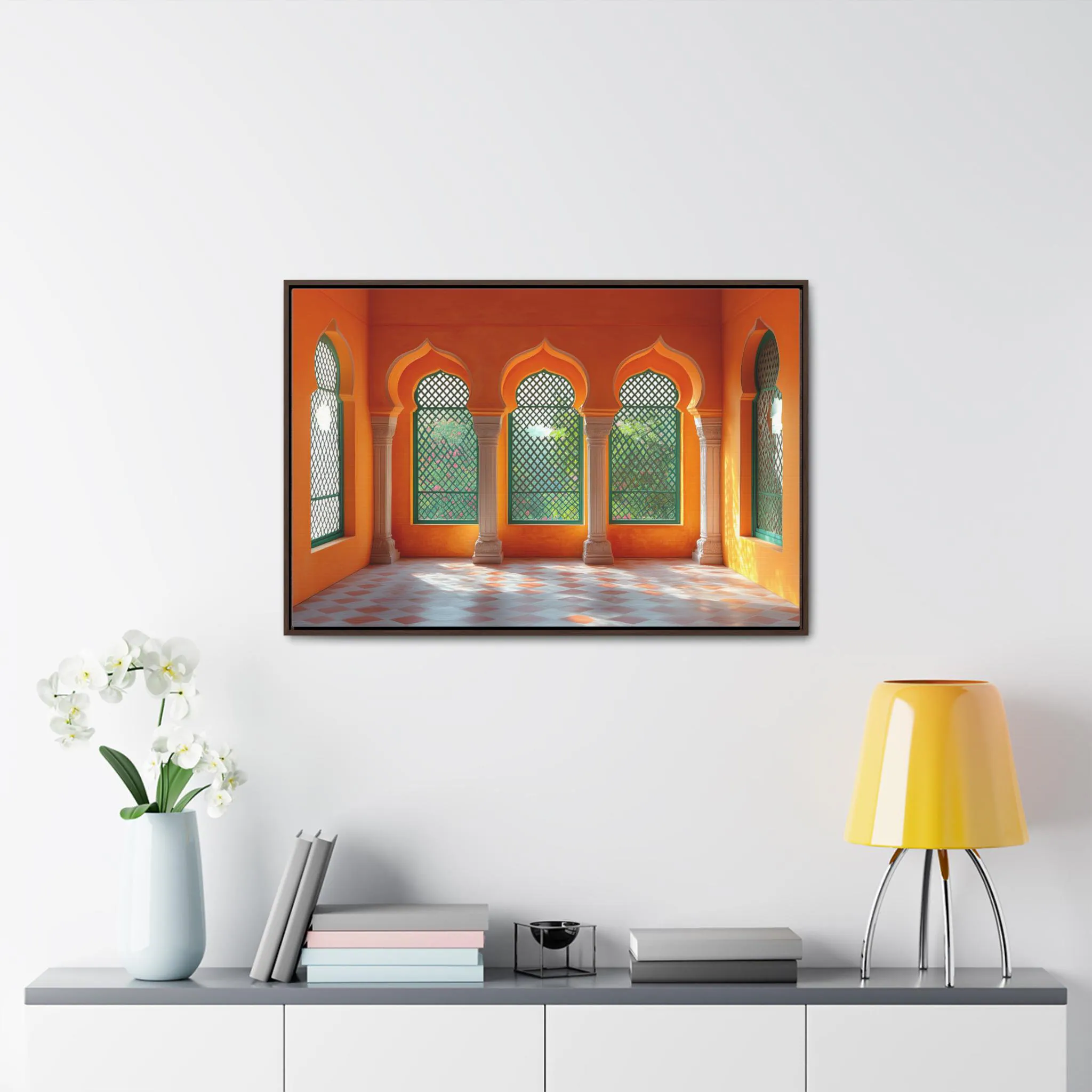 Mughal Style Palace Digital Print Art Painting Afghan Pakistani Indian Subcontinent Persian Poster Islamic decor Lahore Pichwai Arch Riwaj