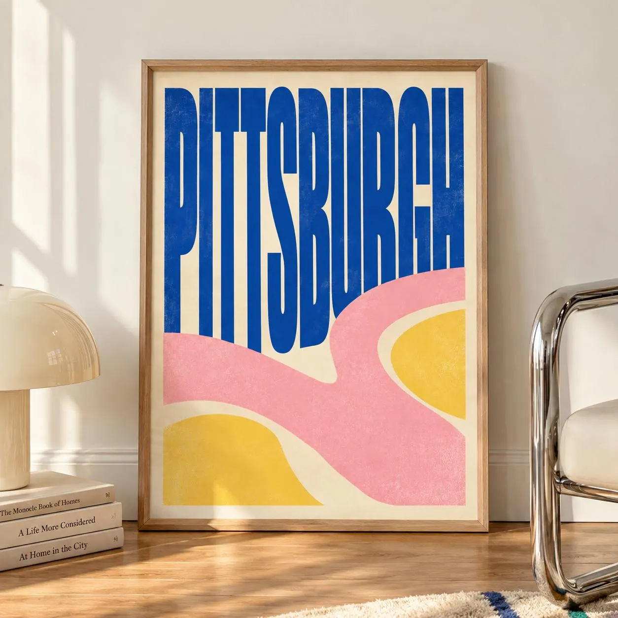 Retro Pittsburgh Wall Art, Maximalist Pennsylvania City Poster, Colorful East Coast Apartment Decor - image 5