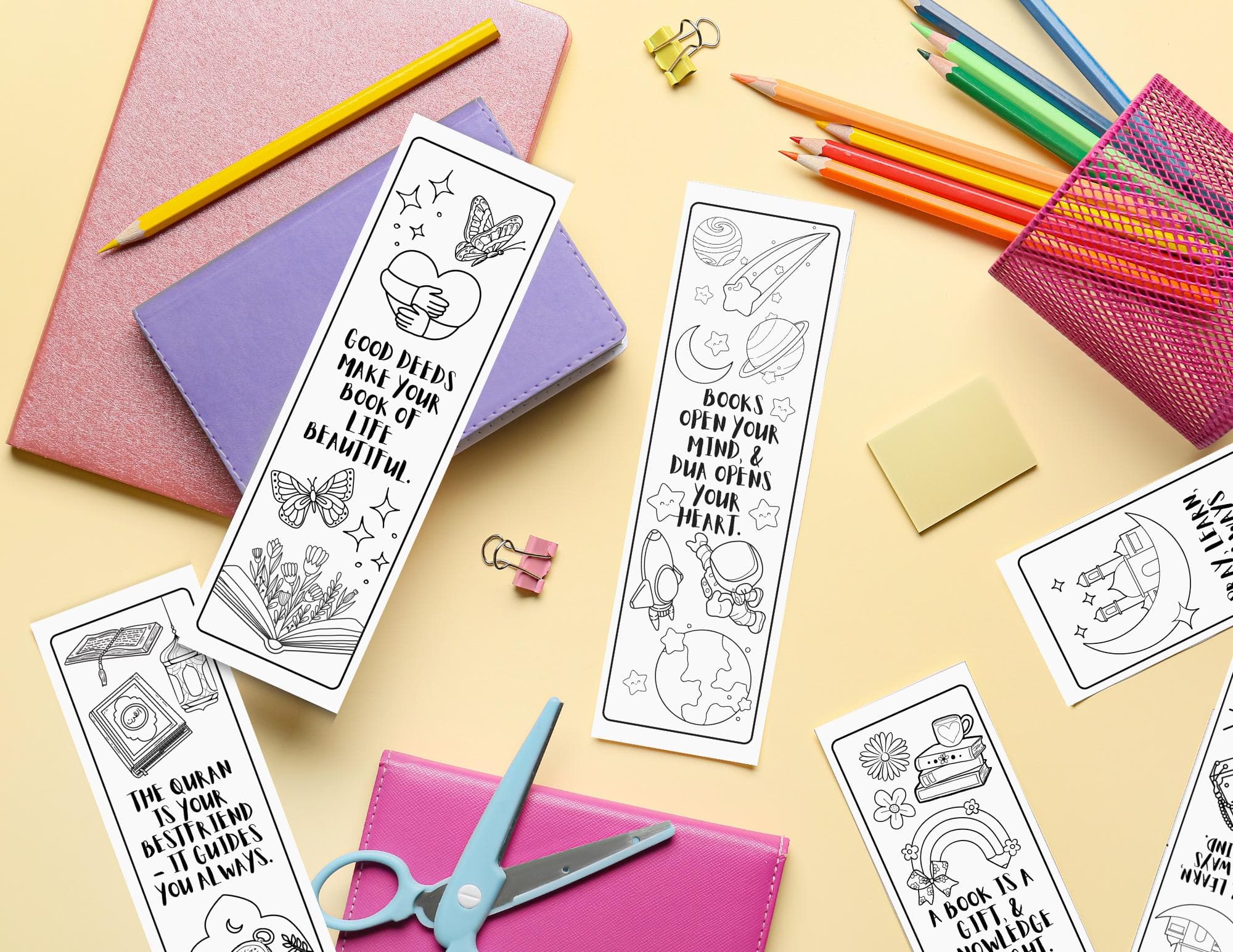 Islamic Coloring Bookmarks: Ramadan Kids Activity (Digital Download)