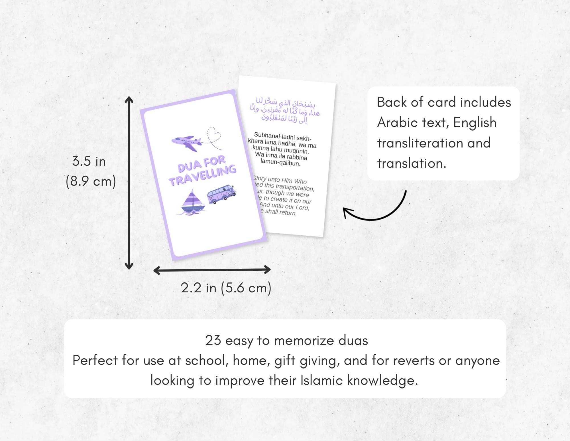 Daily Dua Flashcards | Waterproof Islamic Prayer Cards, Muslim Gift - image 4