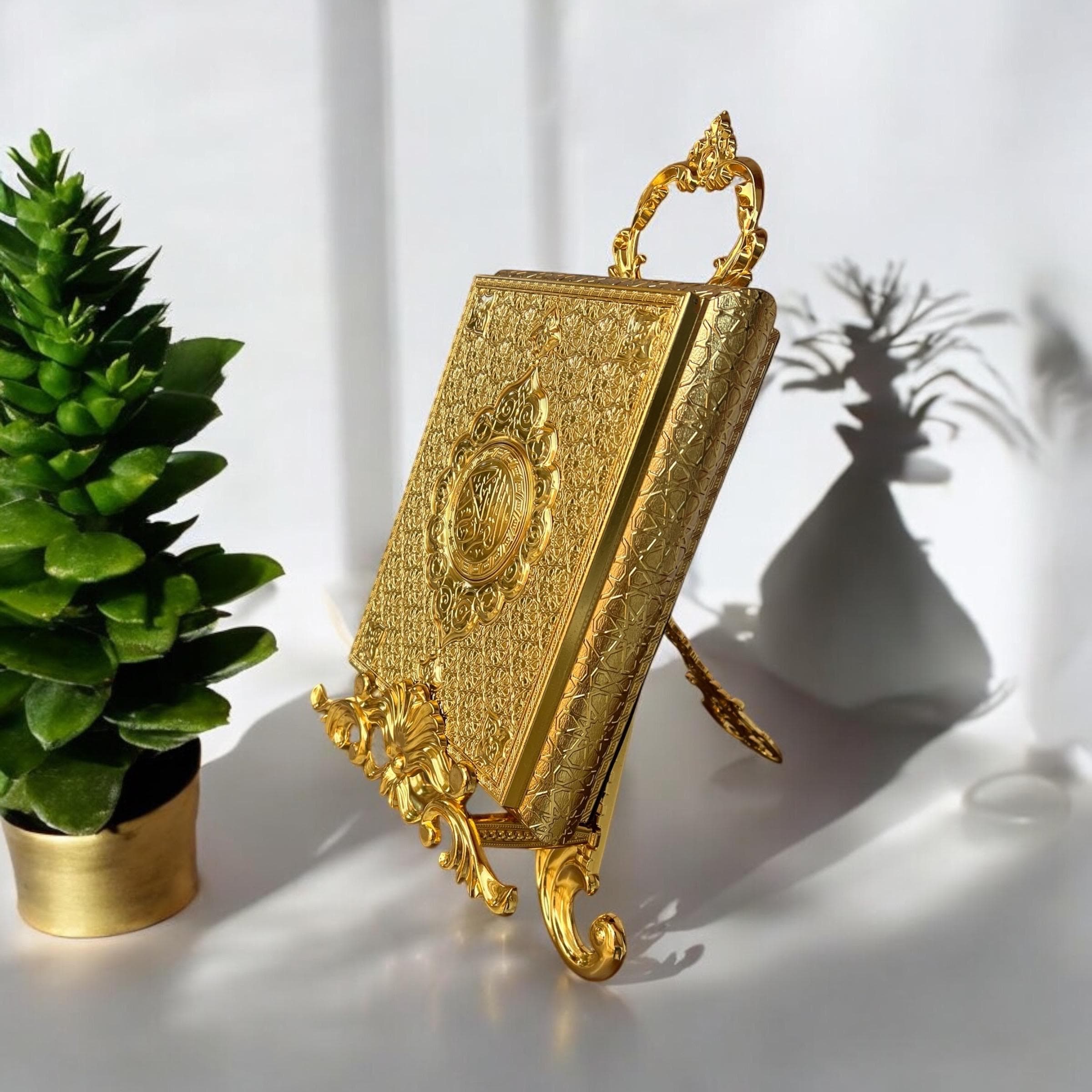 Luxury Gold Quran Box: Islamic Home Decor, Wedding, Eid, Birthday Gifts - image 3
